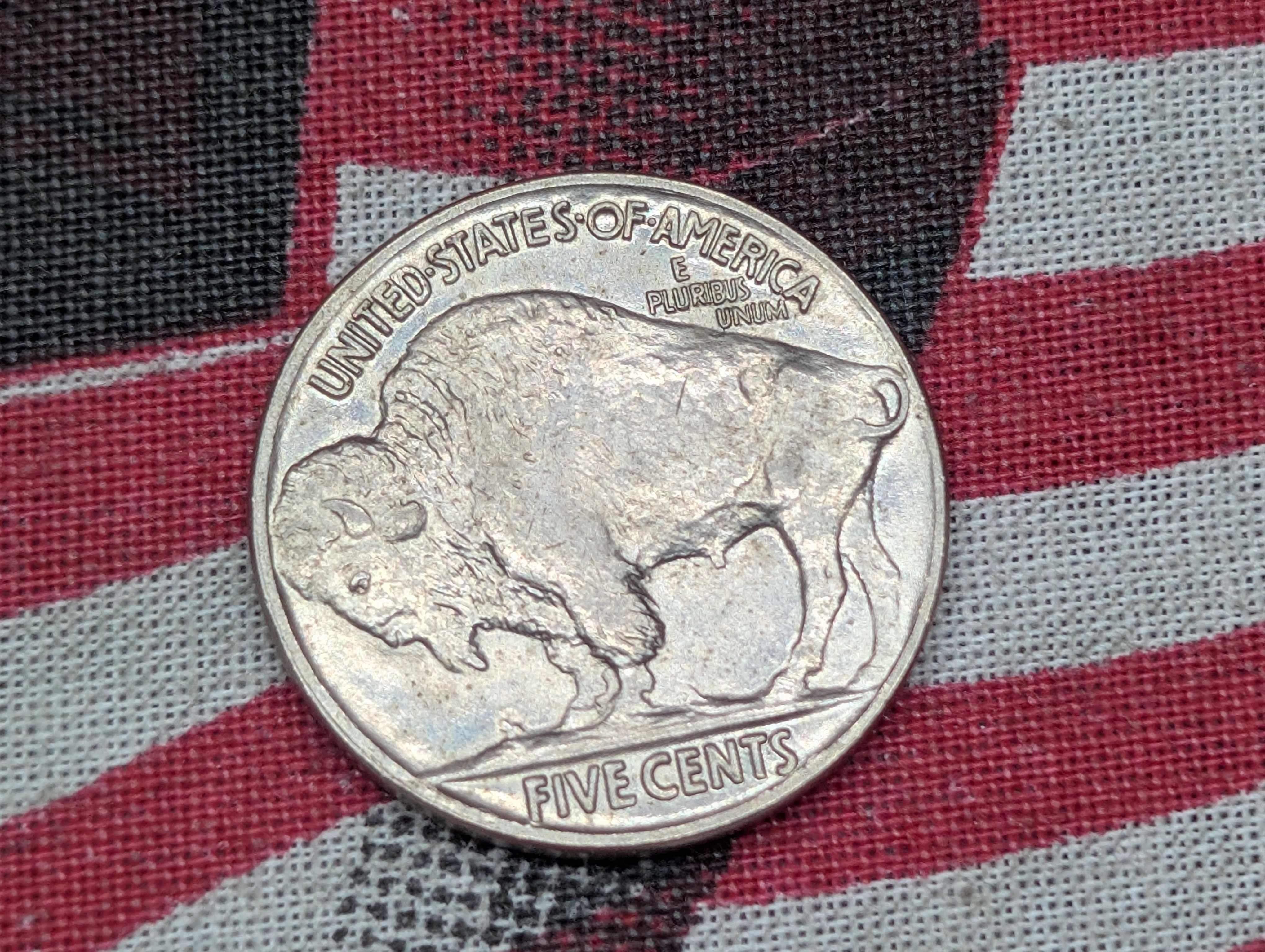 1936 Indian Head Buffalo Nickel, Full Horn