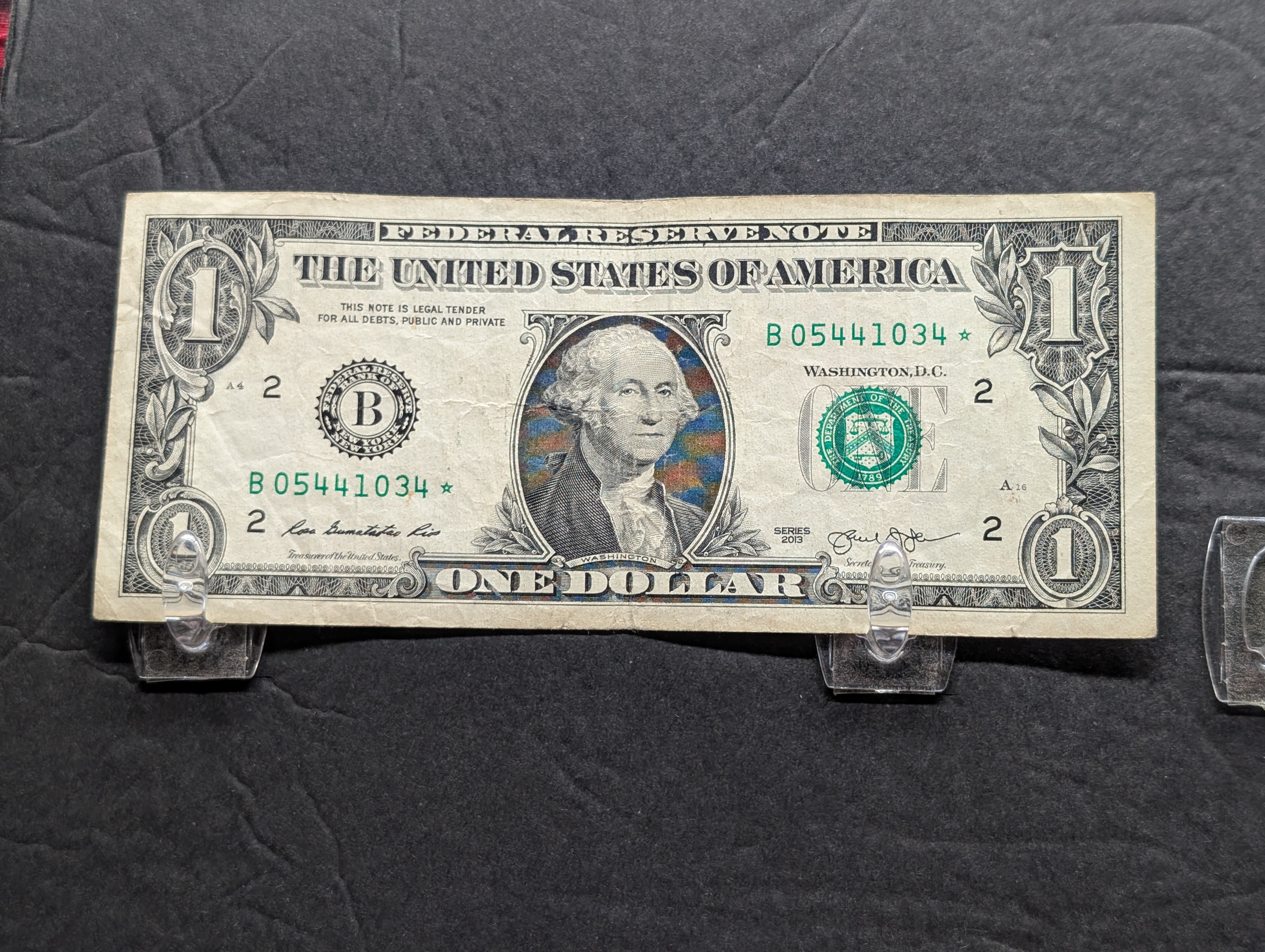 (6) 2013 Series One Dollar Star Replacement Notes, New York