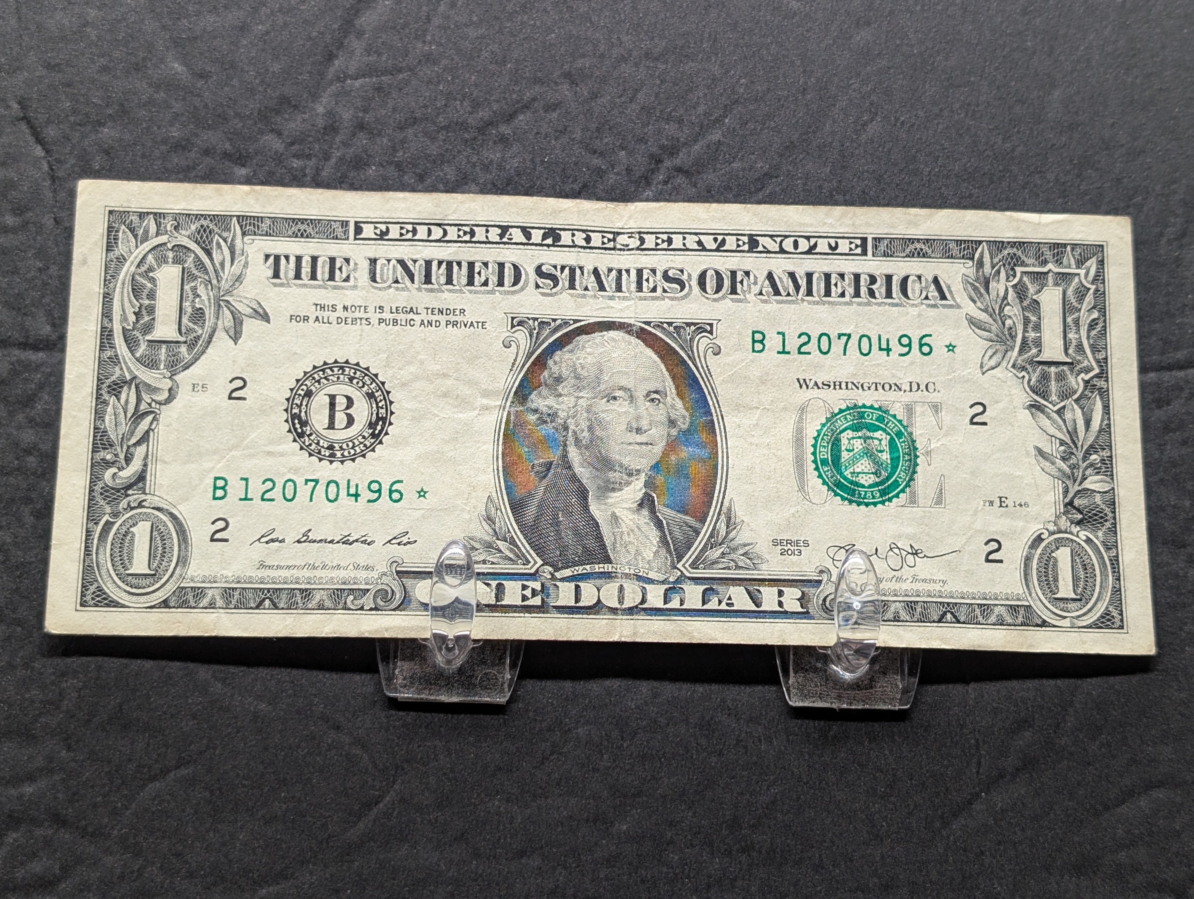 (6) 2013 Series One Dollar Star Replacement Notes, New York