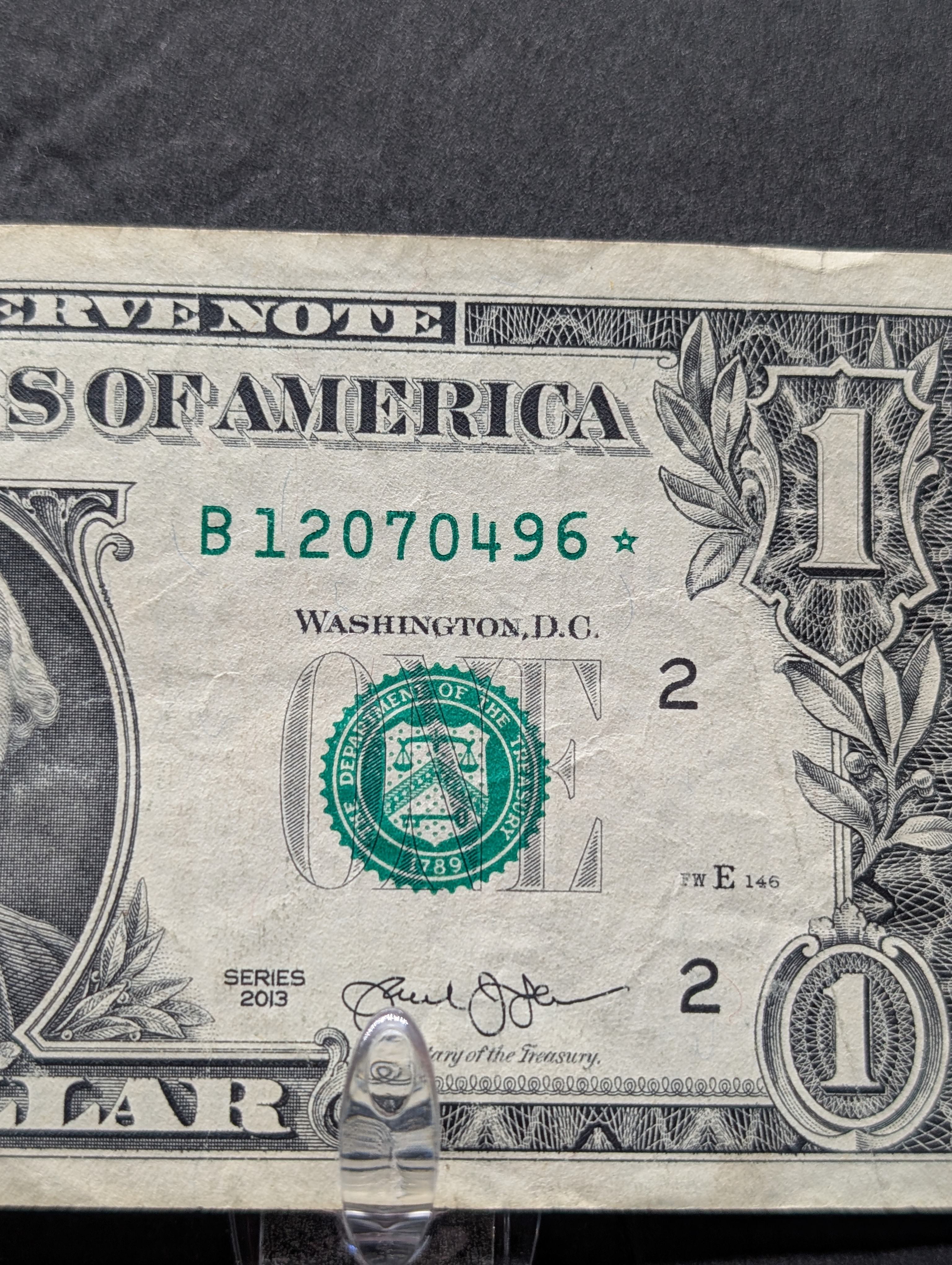 (6) 2013 Series One Dollar Star Replacement Notes, New York