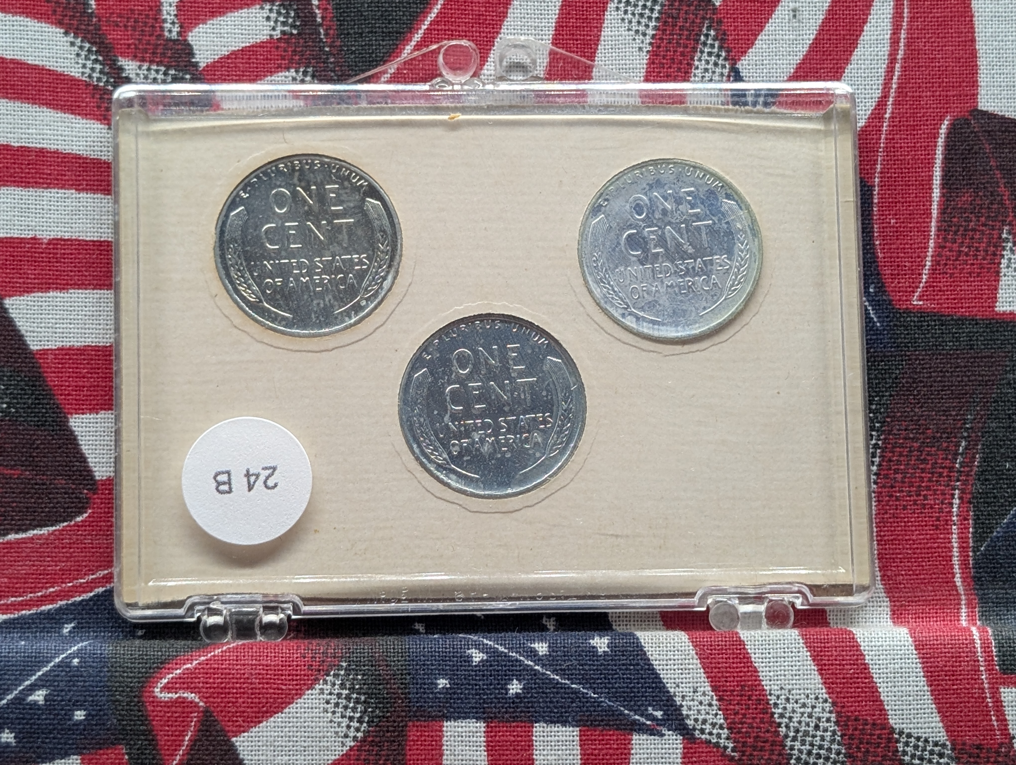 1943 P, D & S Wartime Lincoln Steel Wheat Cents