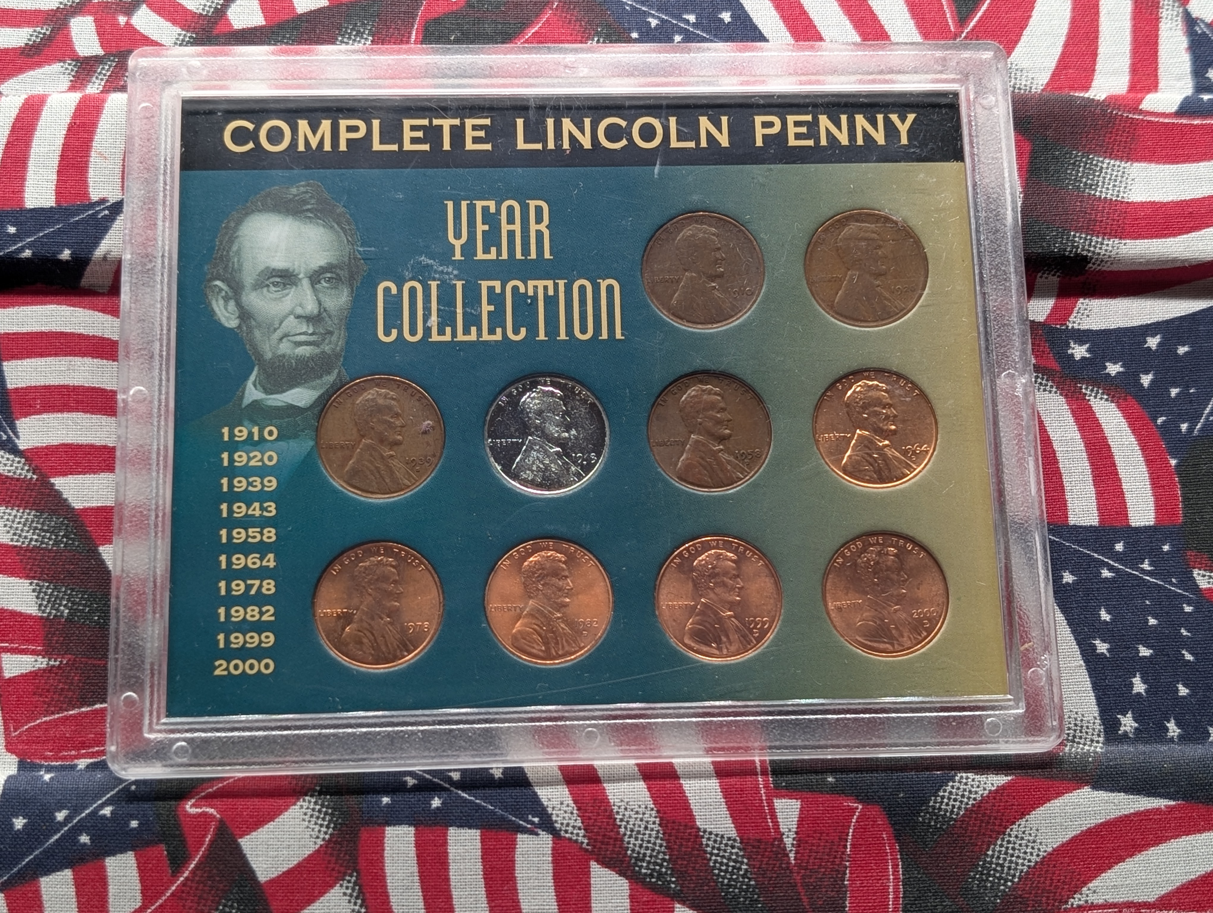 Complete Lincoln Penny Year Collection - 10 Coins