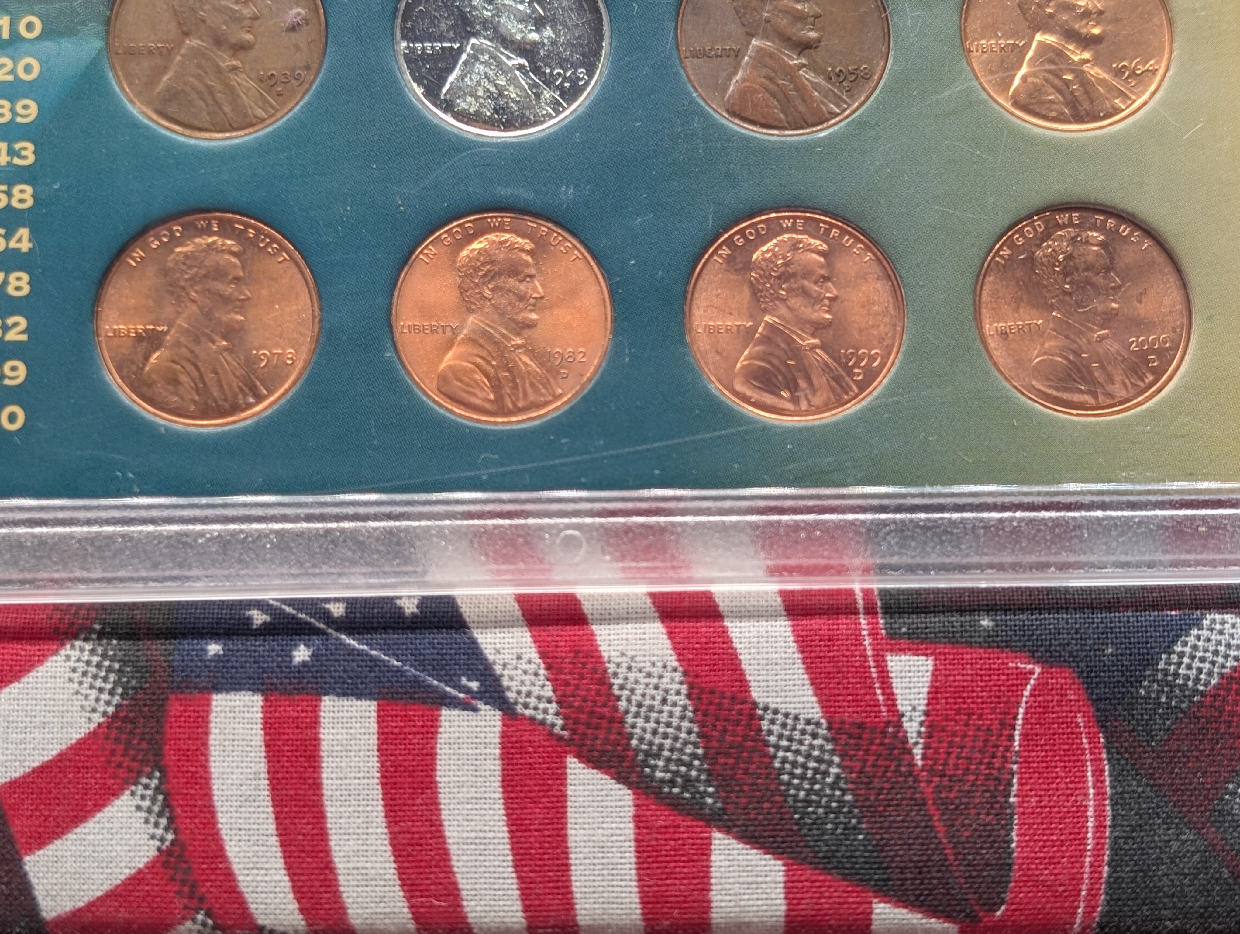 Complete Lincoln Penny Year Collection - 10 Coins