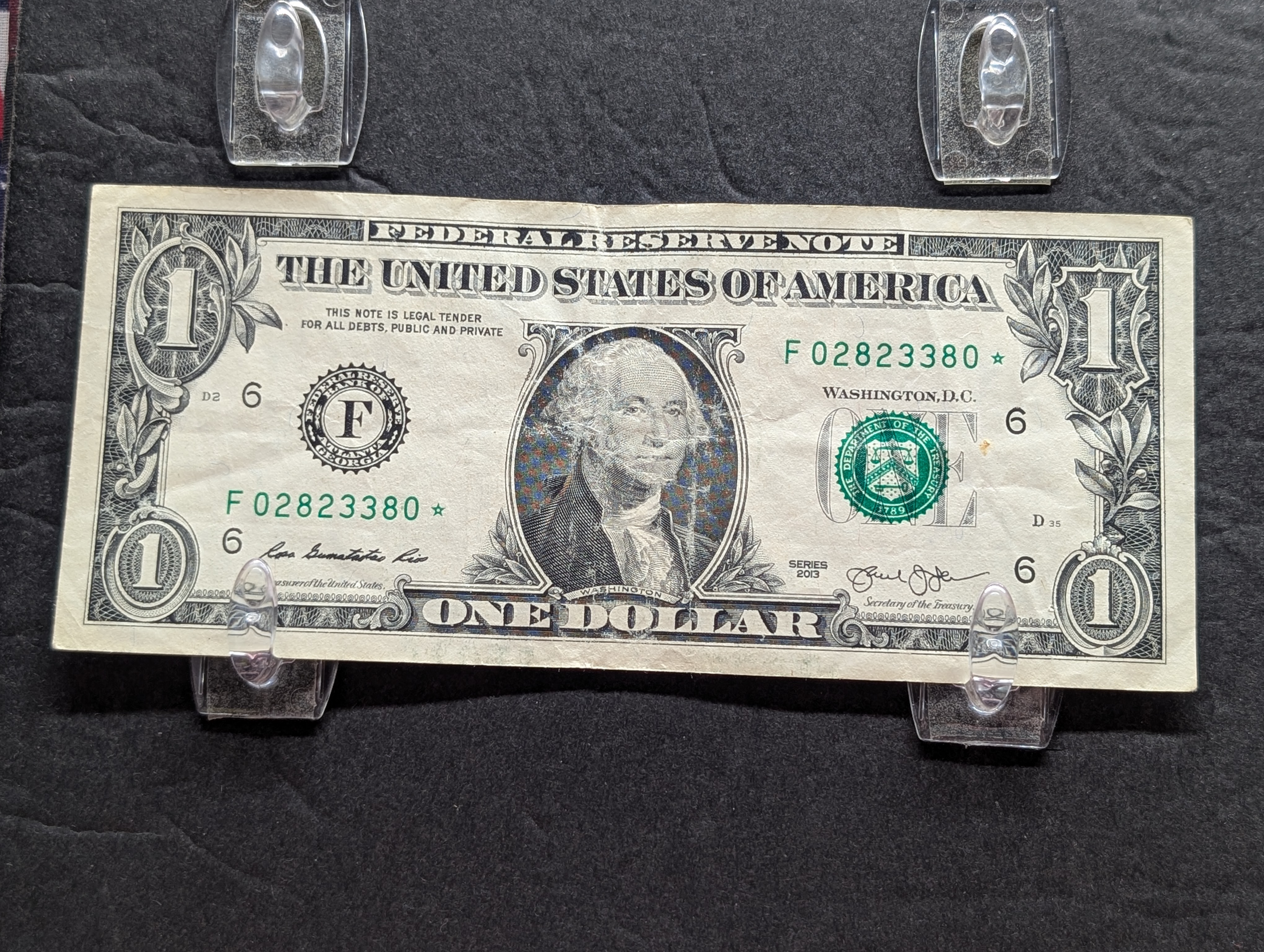 (9) 2013 Series One Dollar Star Replacement Notes, Atlanta