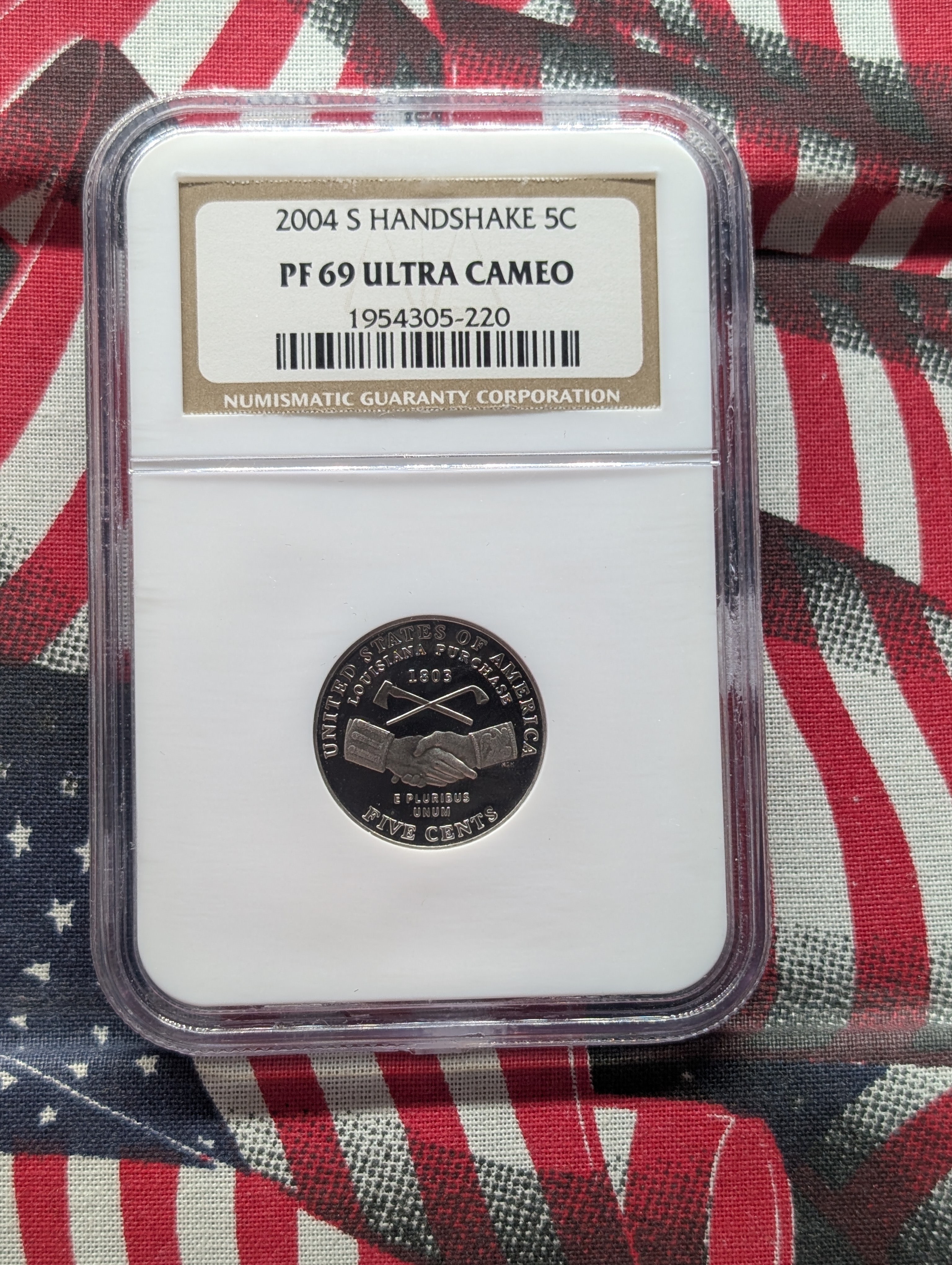 2004-S Jefferson Handshake Nickel NGC PF 69 Ultra Cameo