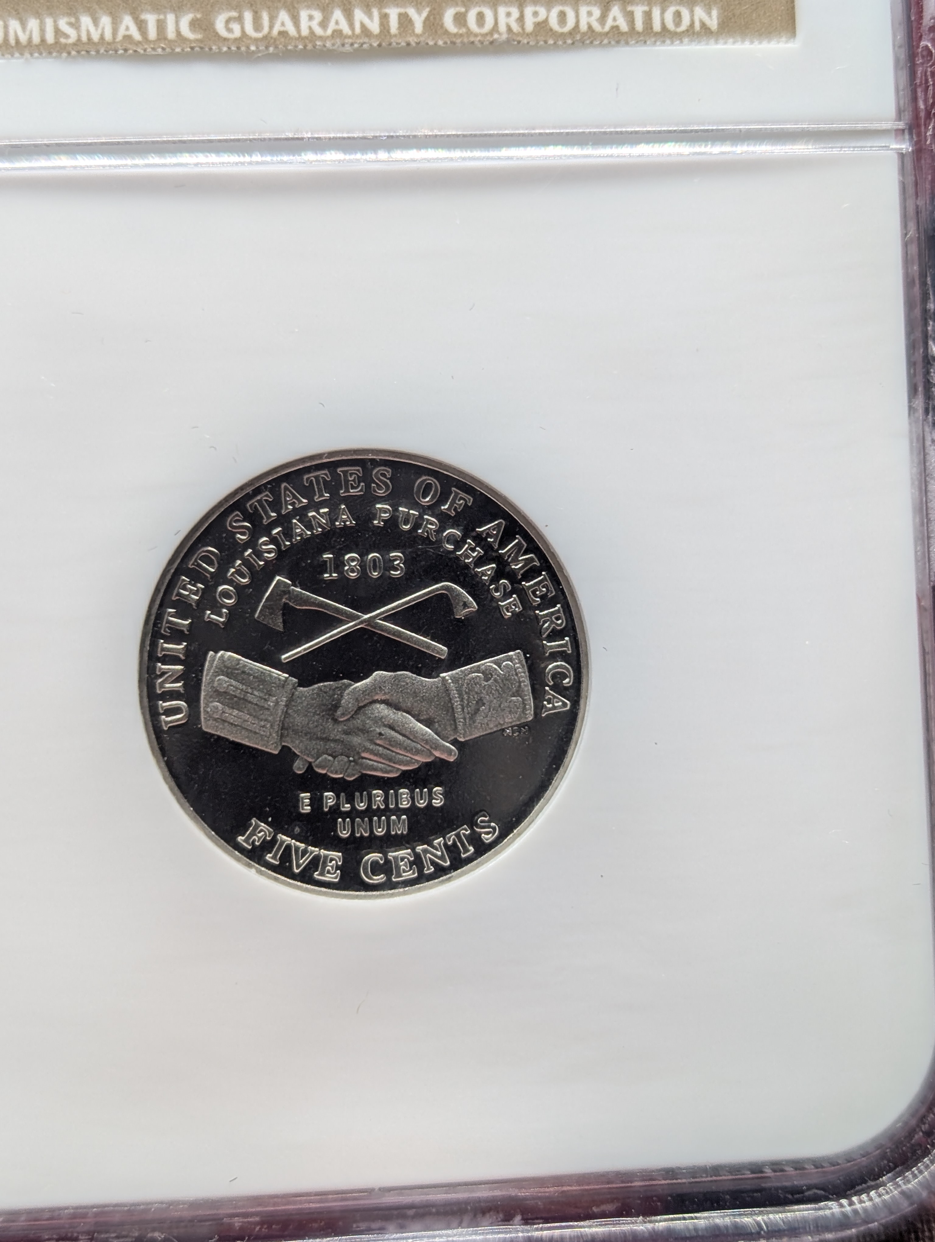2004-S Jefferson Handshake Nickel NGC PF 69 Ultra Cameo