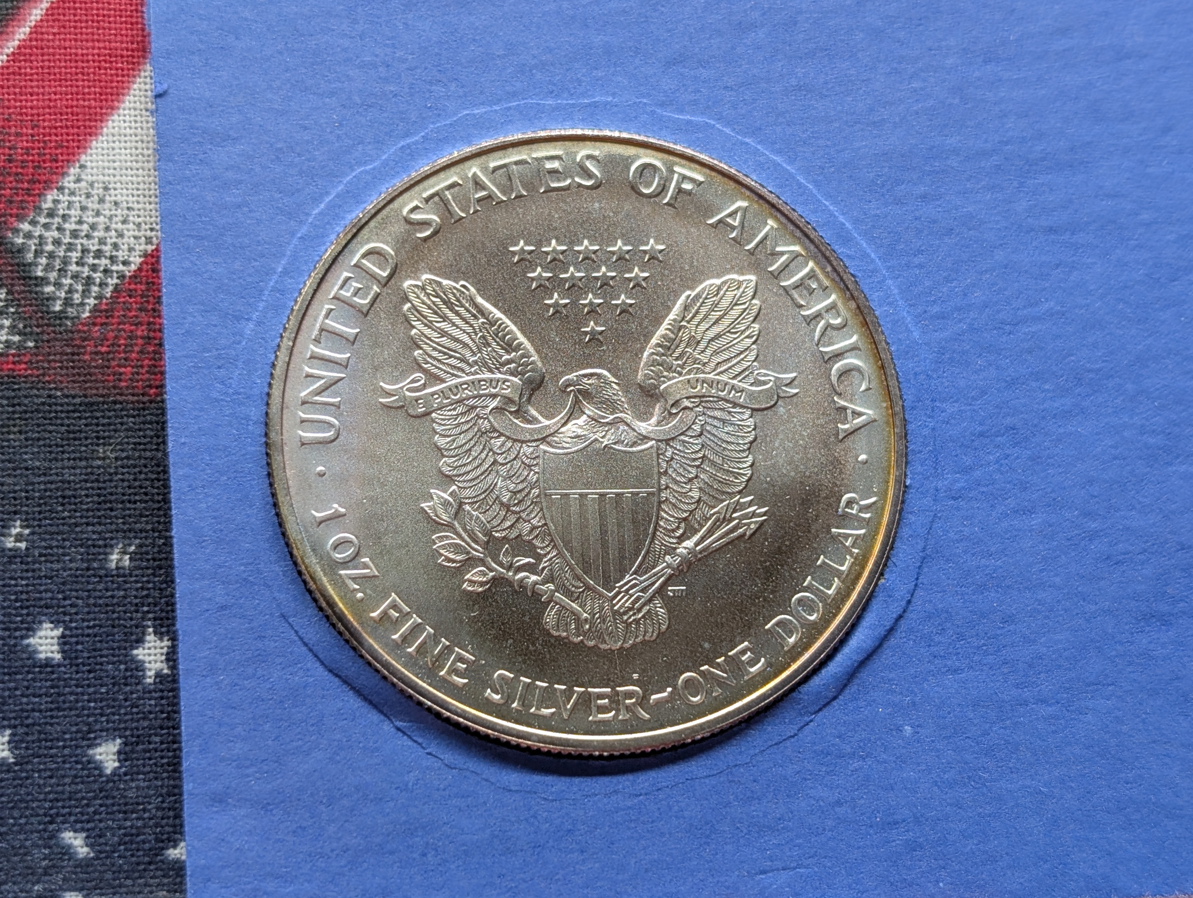 1997 American Silver Eagle, .999 Fine Silver One Troy Ounce - 435,368 Minted UNC