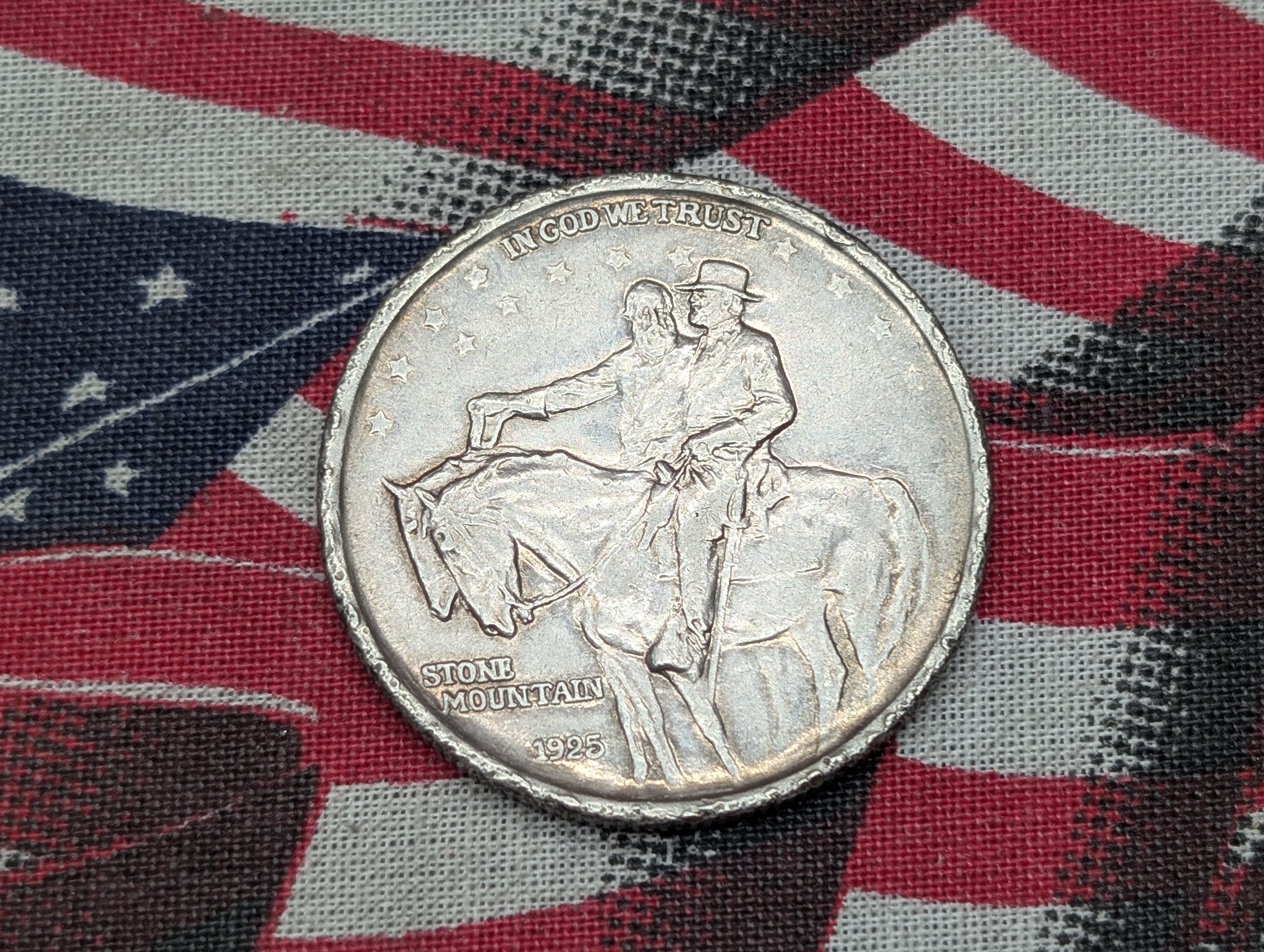 1925 Stone Mountain Commemorative 90% Silver Half Dollar