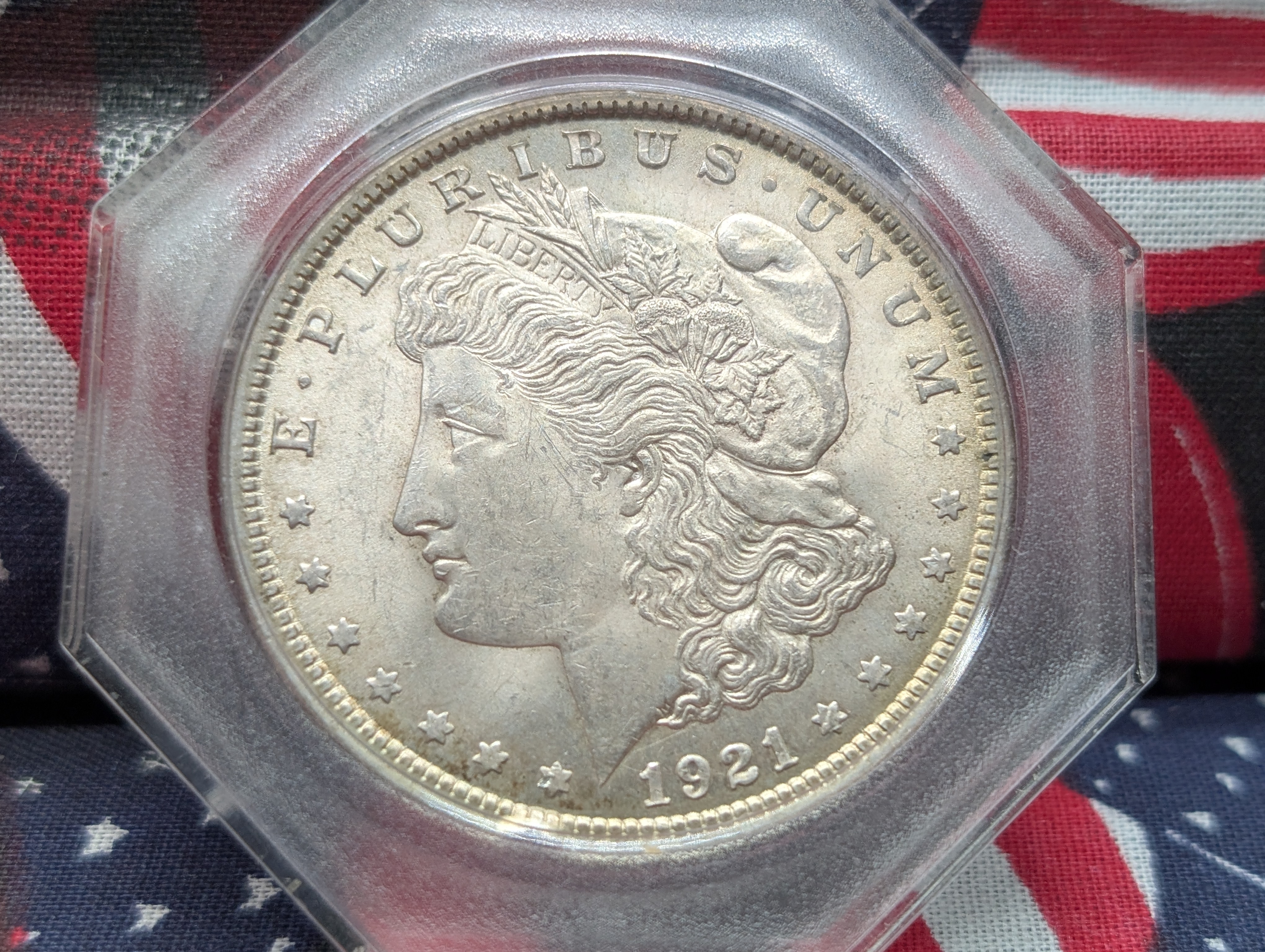 1921 Morgan Silver Dollar - 90% Silver Dollar, 26.73g