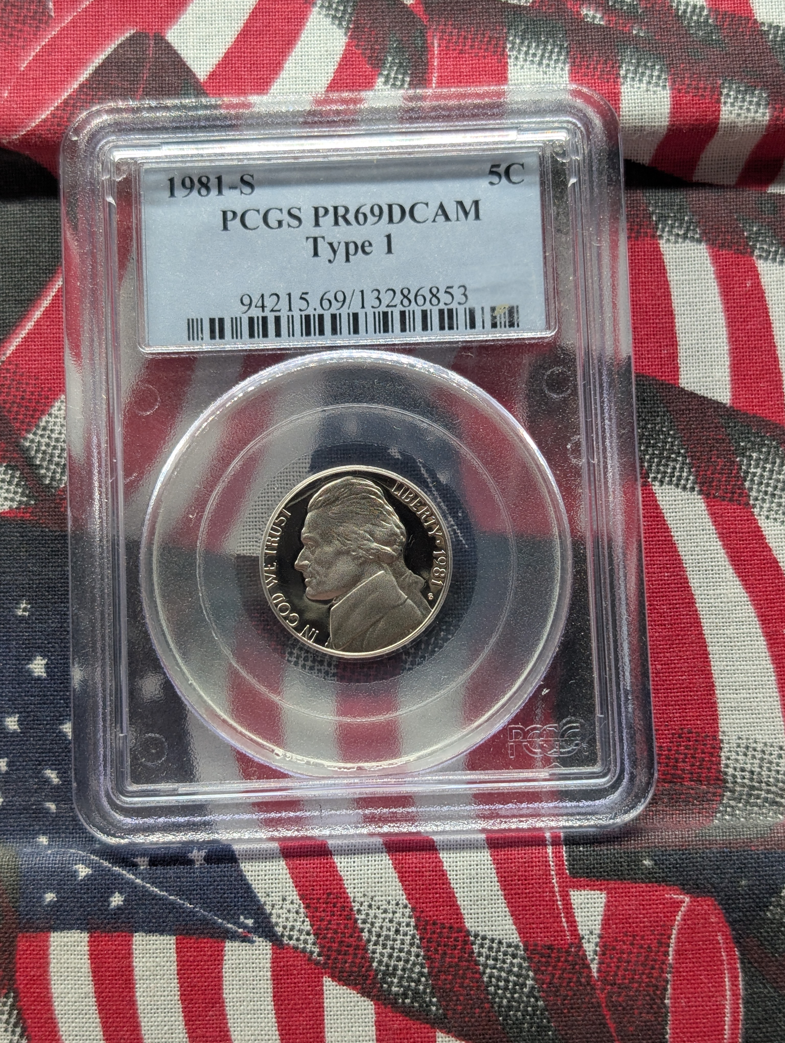 1981-S Jefferson Nickel, Type 1, PCGS PR 69 DCAM