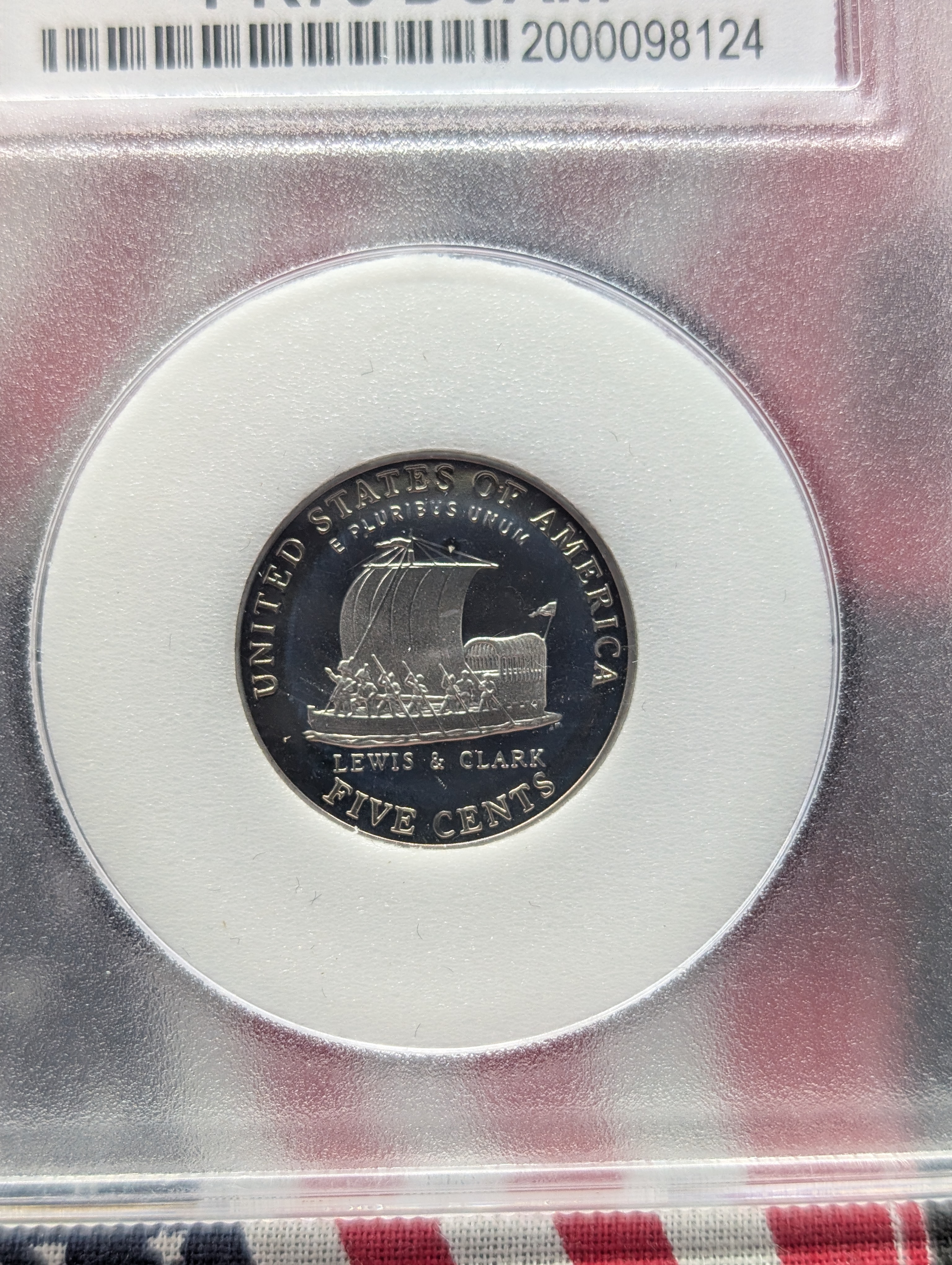 2004-S Keel Boat, Jefferson Nickel, Westward Journey, First Day Issue PCC PR 70 DCAM
