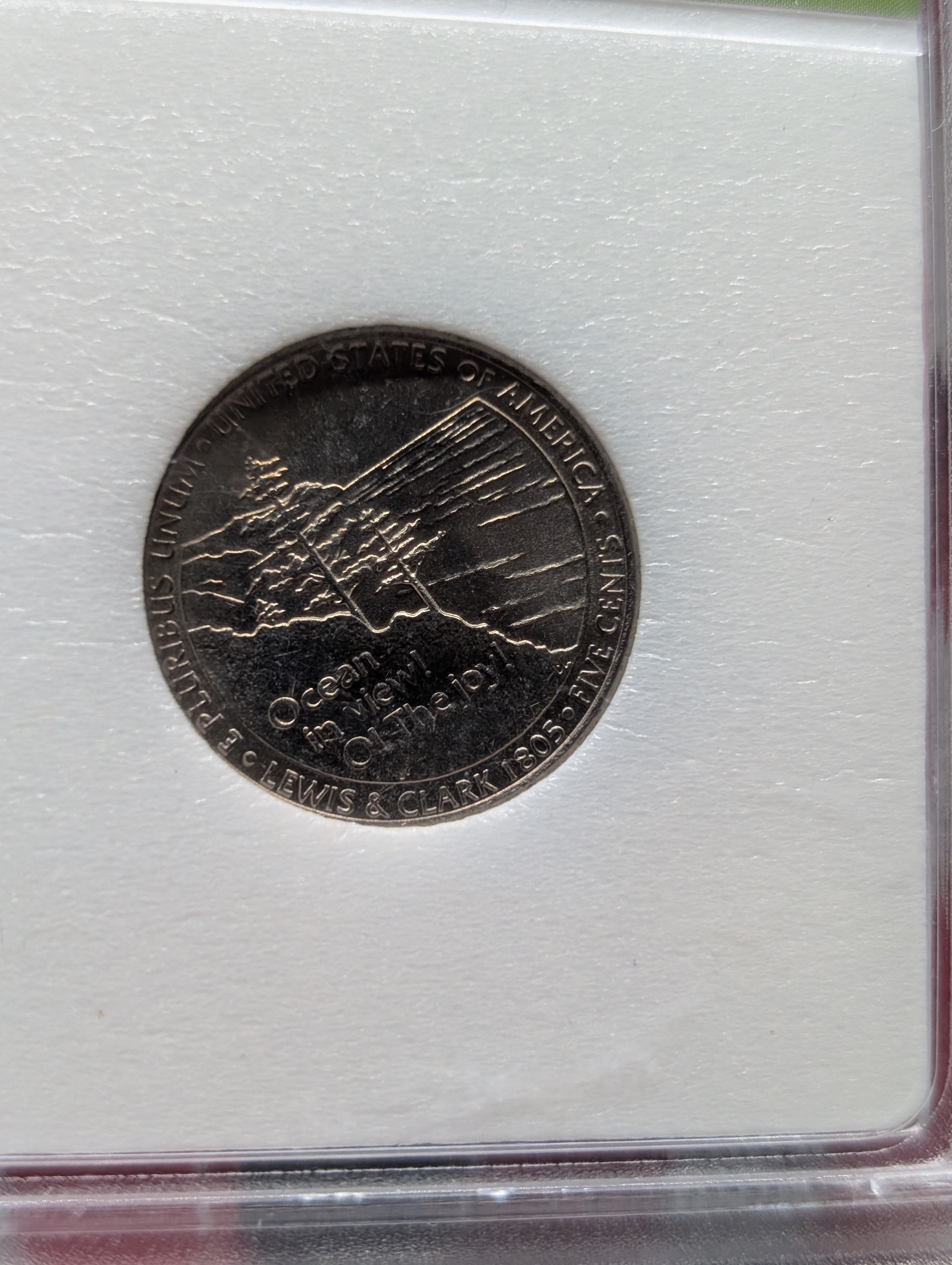 2005-D Jefferson Nickel, Ocean in View, Slabbed by INB