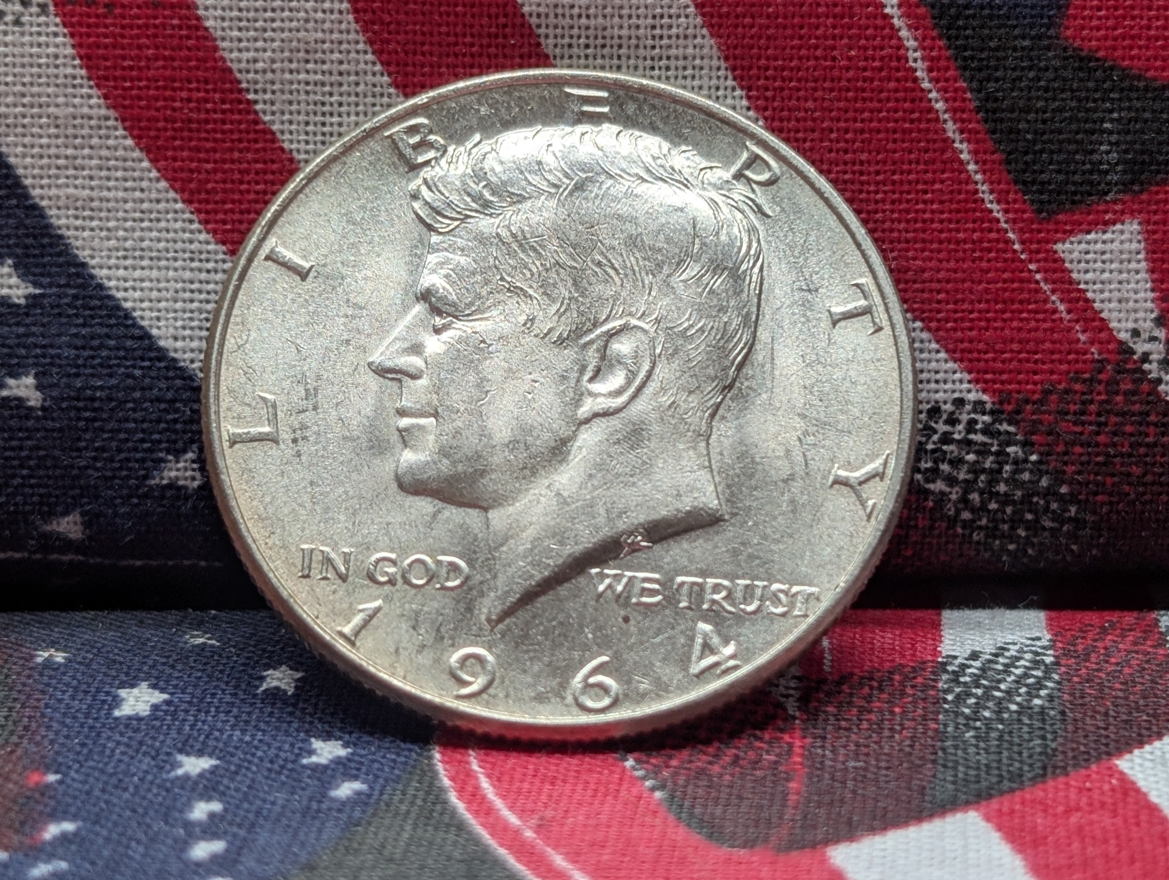 1964-P Kennedy Half Dollar, 90% Silver