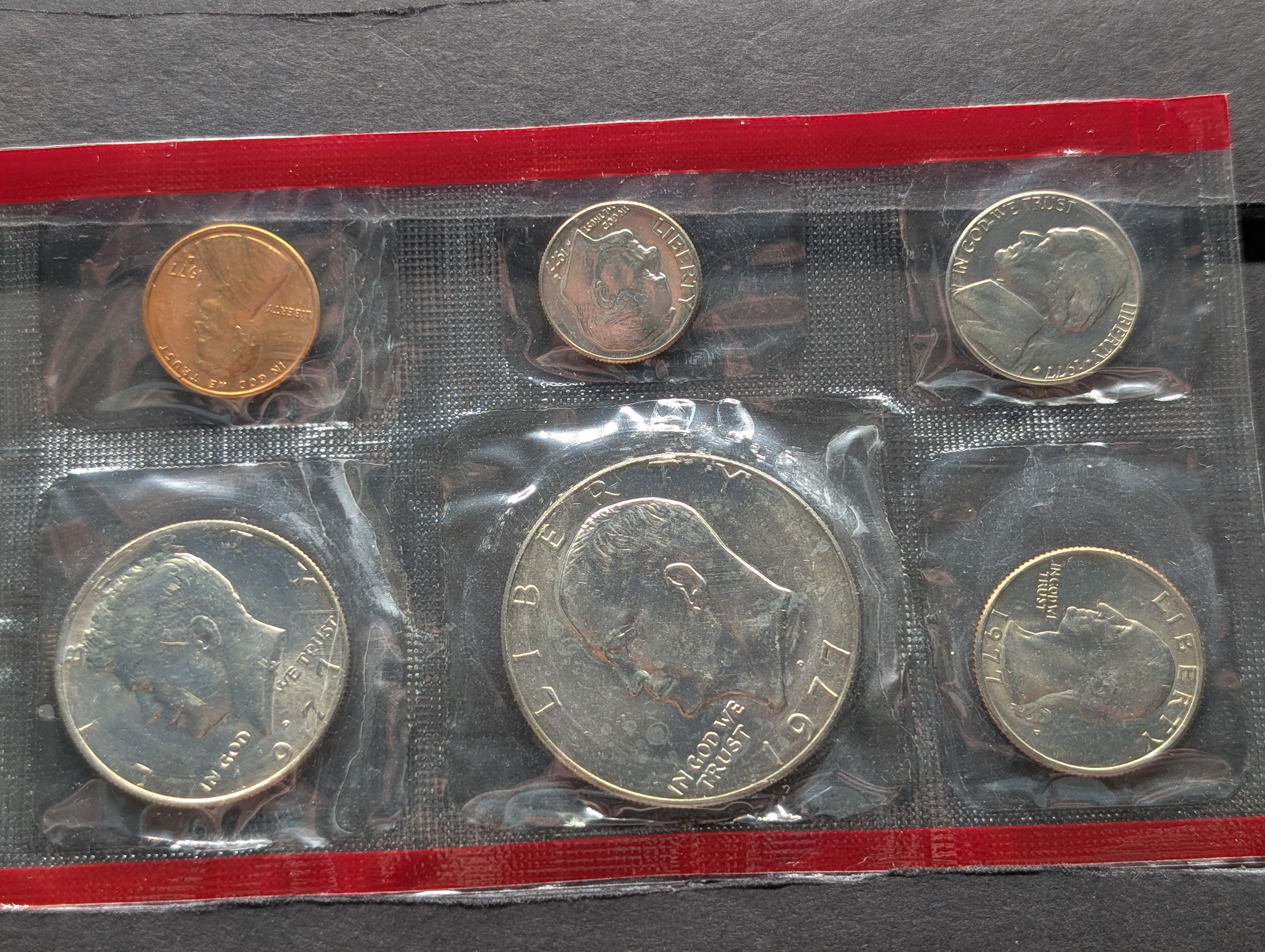 1977-P&D U.S. Mint UNC. Coin Set, 12 Coin Set