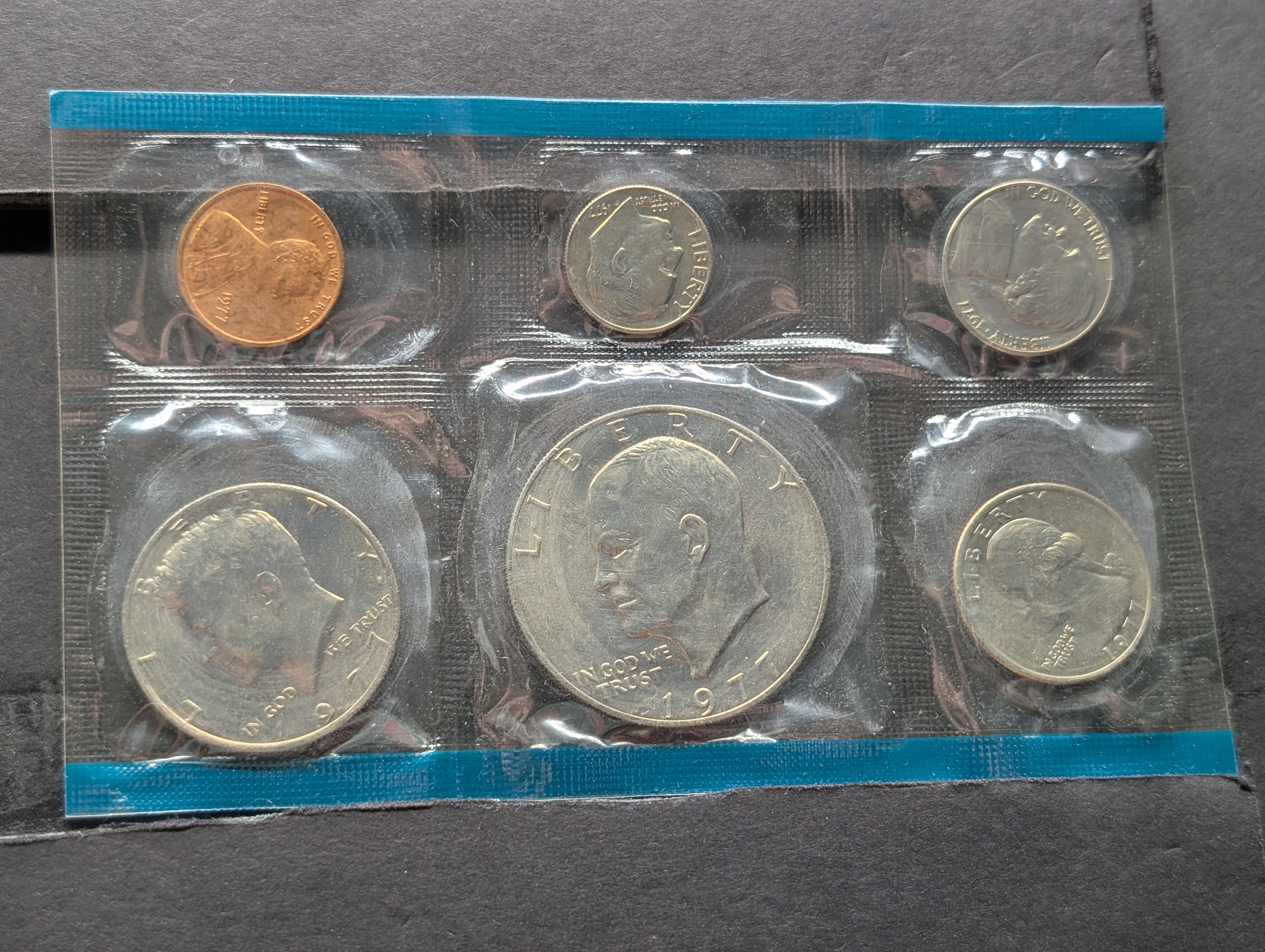 1977-P&D U.S. Mint UNC. Coin Set, 12 Coin Set