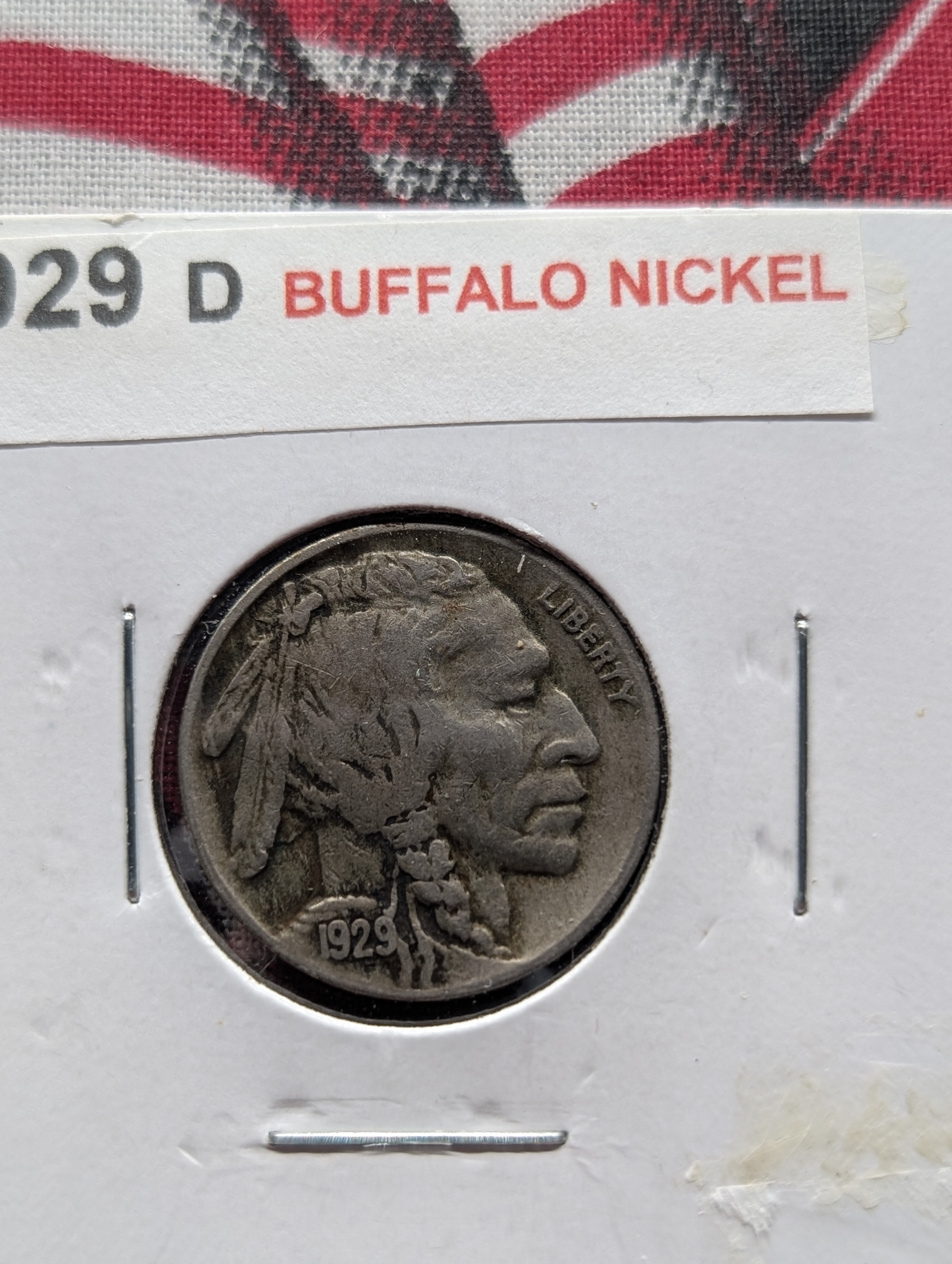 (5) Indian Head Buffalo Nickels - 1928, 1929-D, 1930, 1937, 1938-D