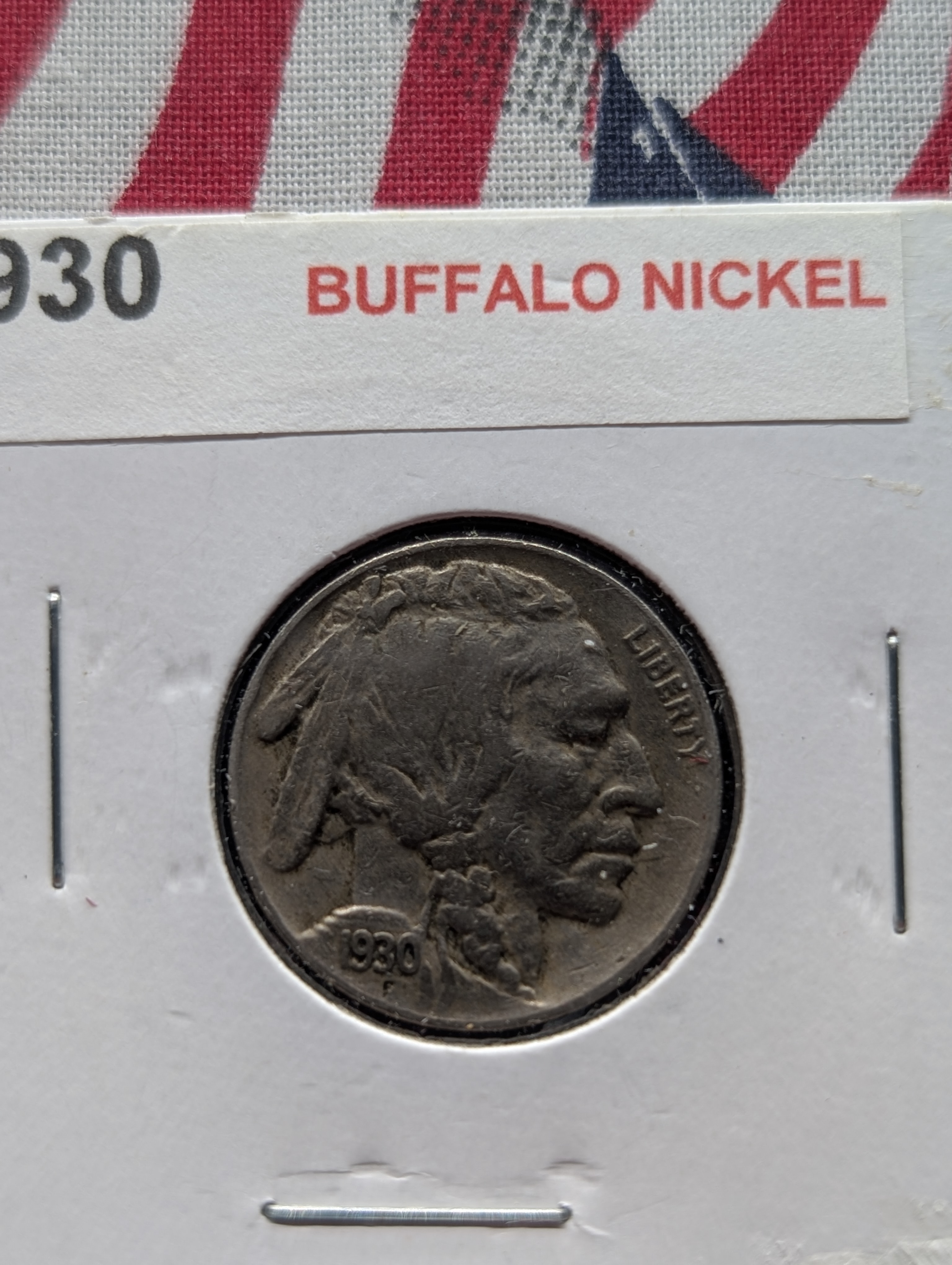 (5) Indian Head Buffalo Nickels - 1928, 1929-D, 1930, 1937, 1938-D