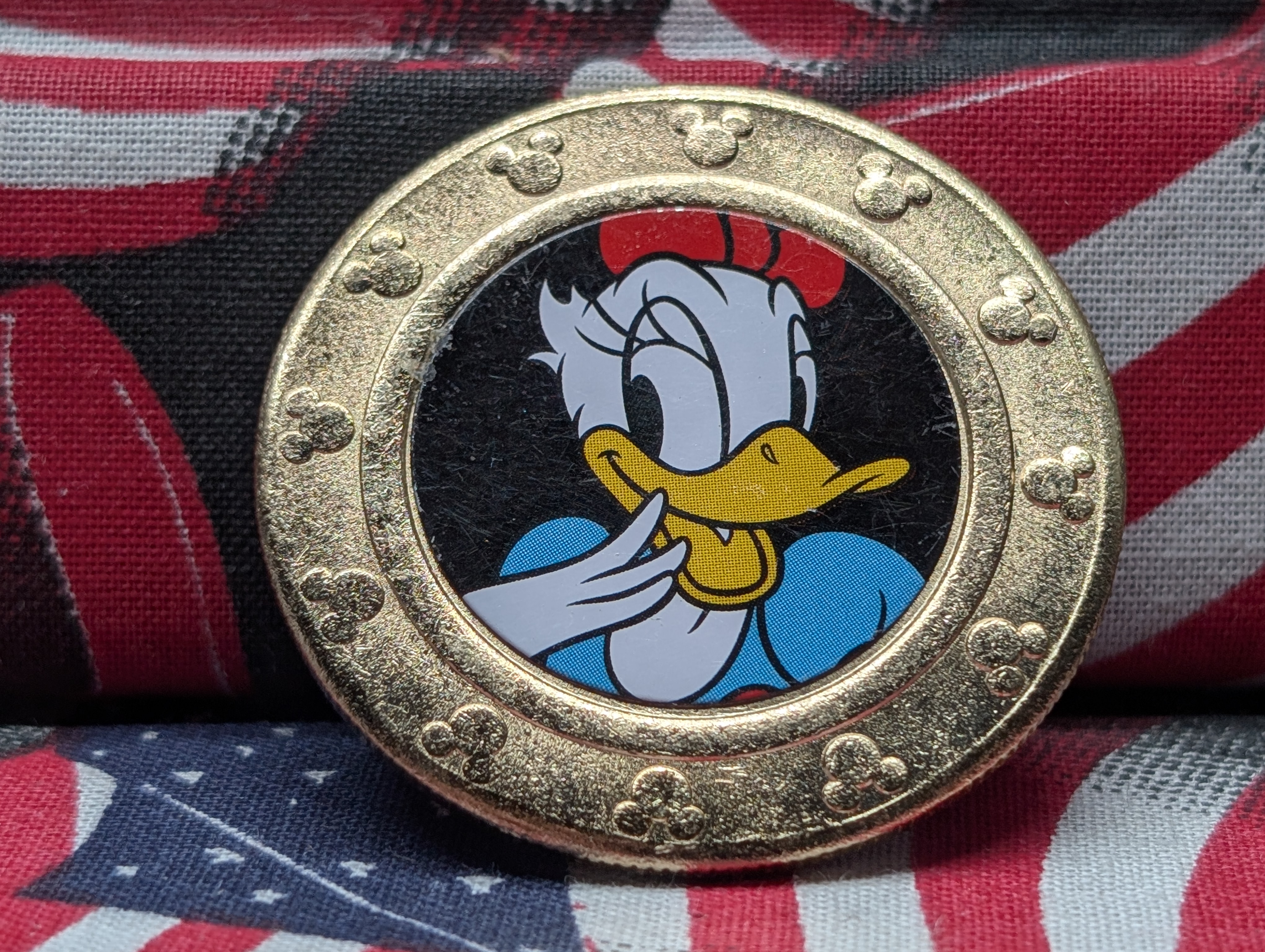 Mickey and Friends Daisy Duck Gold-Tone Frankford Candy Token, Great Gift for the Disney Collector!