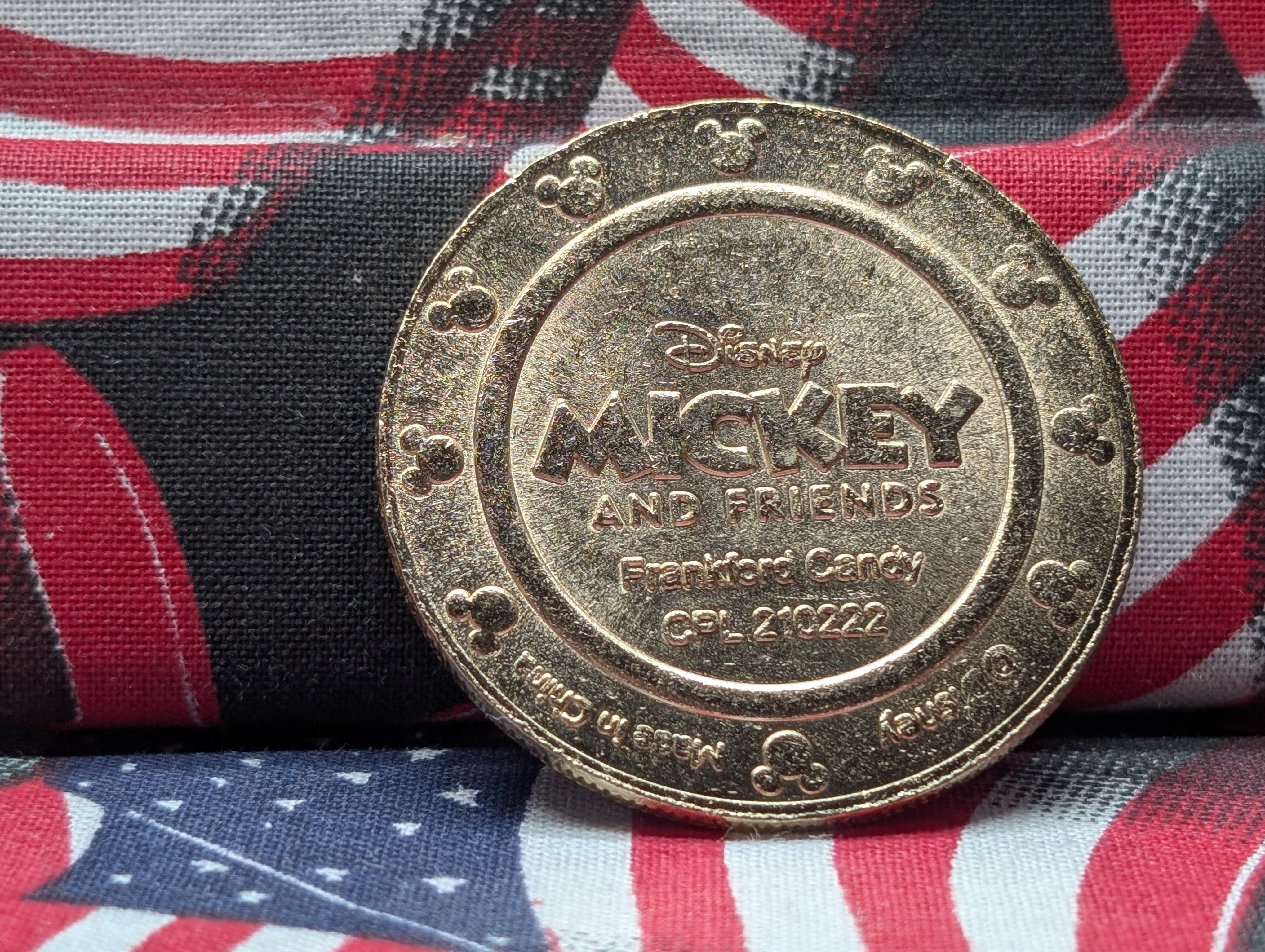 Mickey and Friends Daisy Duck Gold-Tone Frankford Candy Token, Great Gift for the Disney Collector!