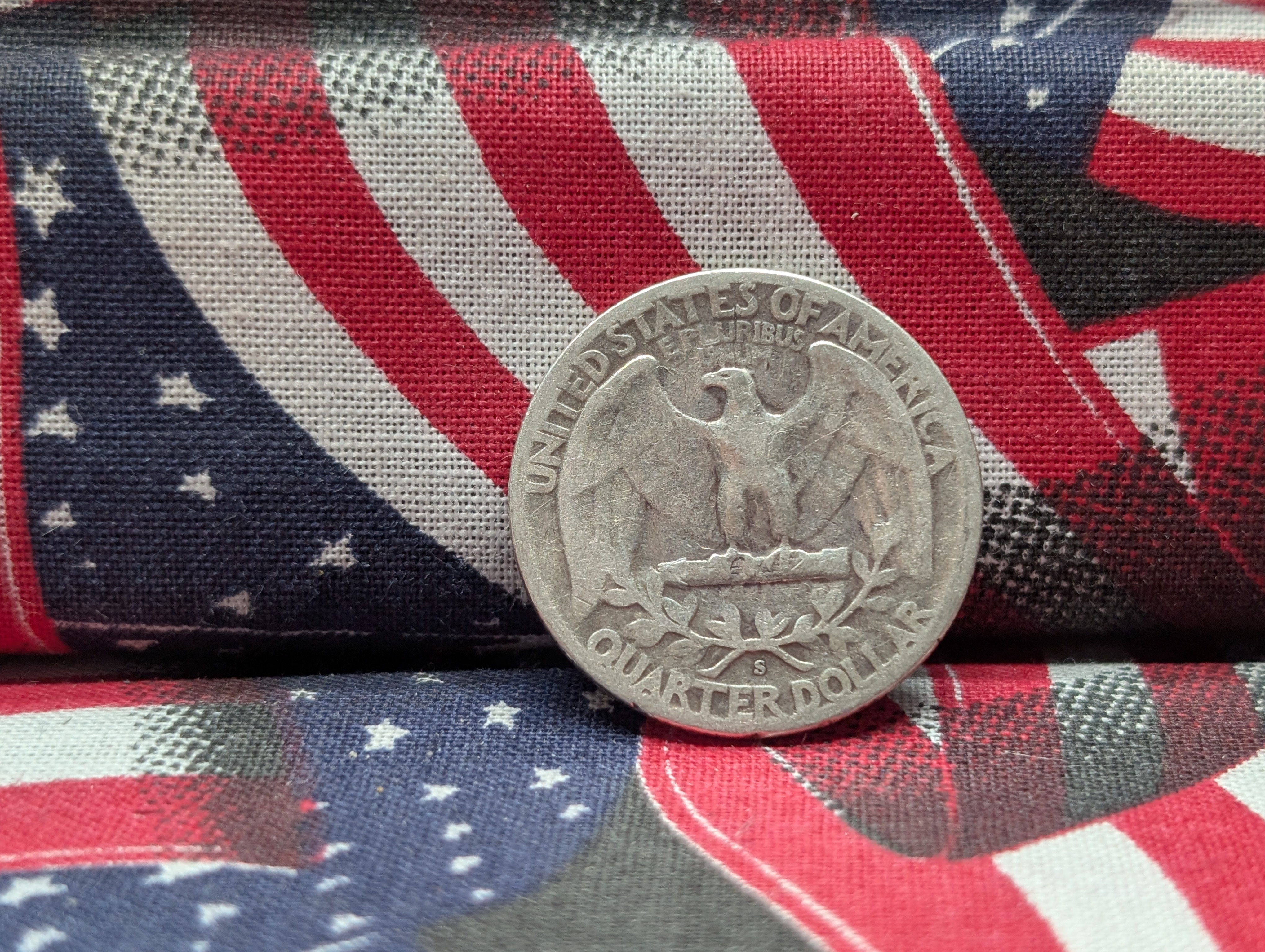 1945-S 90% Silver Washington Quarter - WWII Era - 81 Years old