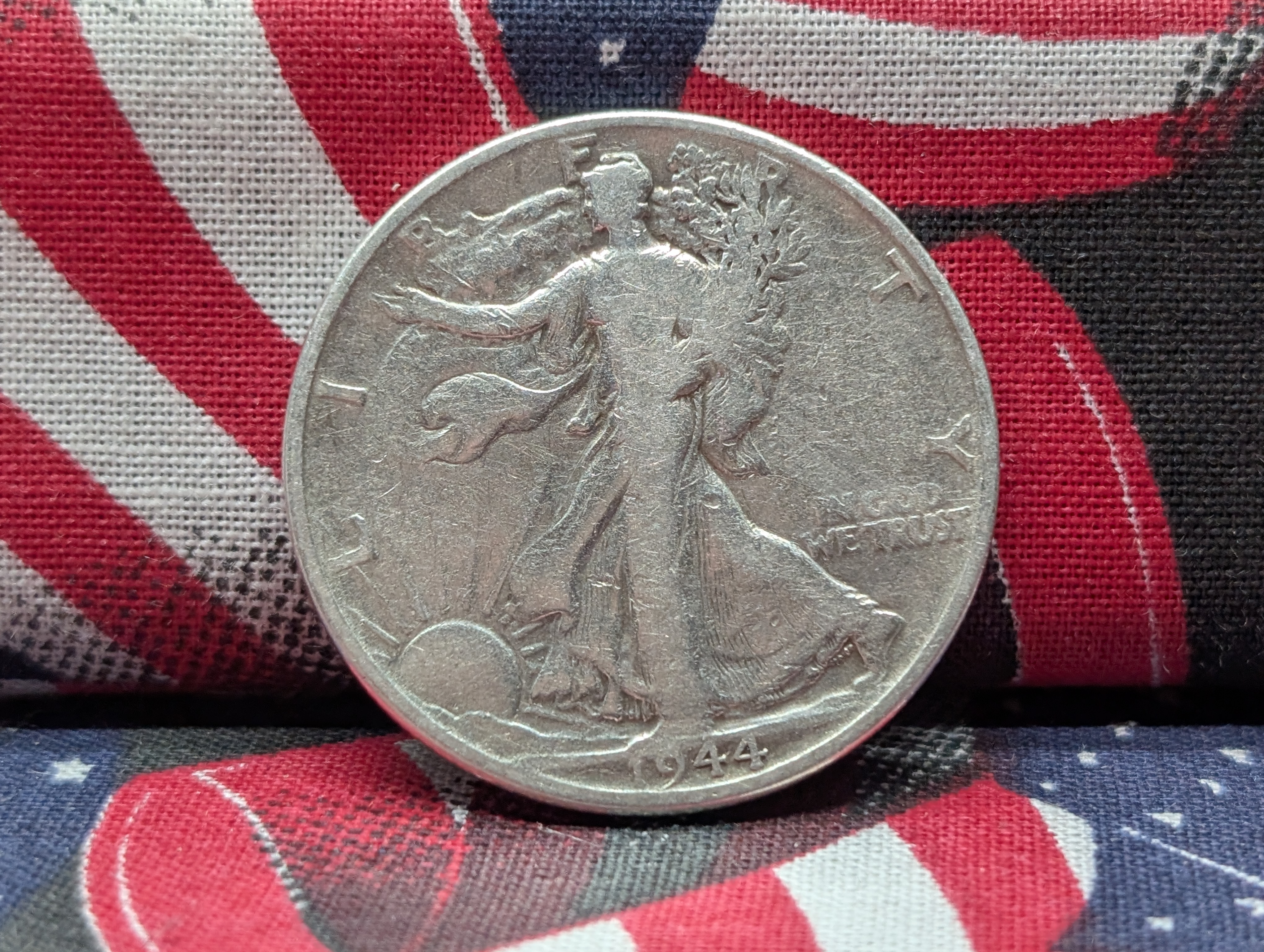 1944-P 90% Silver Walking Liberty Half Dollar - WWII Era - 82 years old