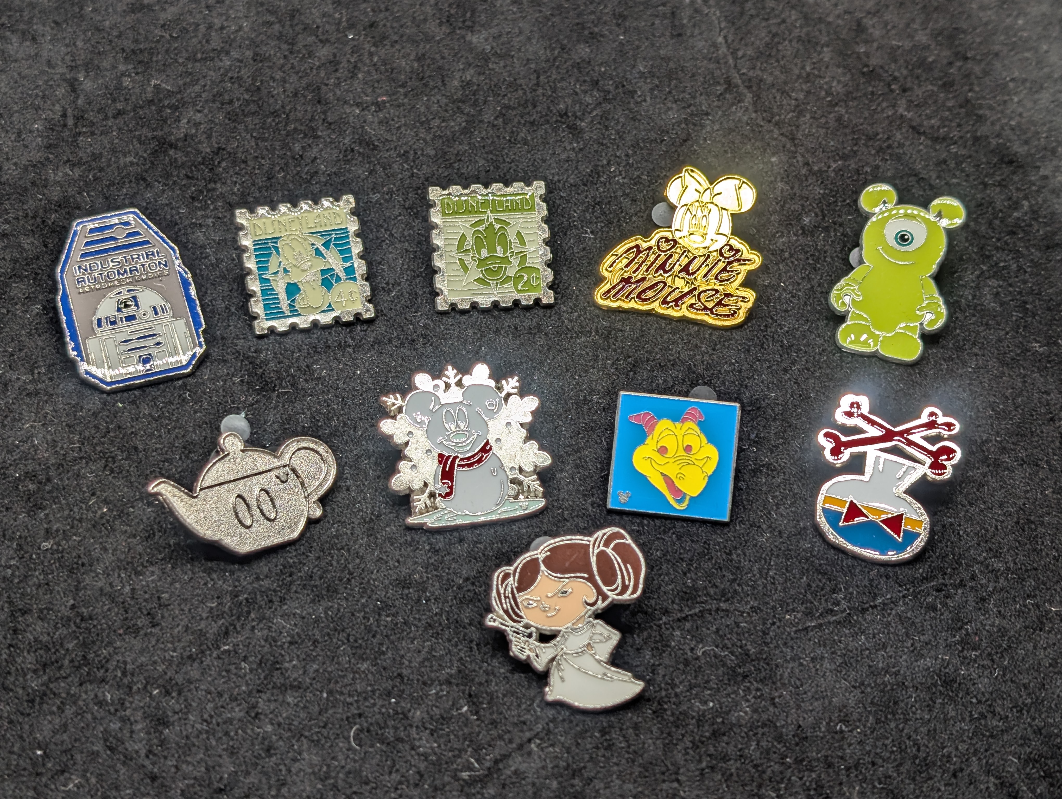 (10) Assorted Disney Pins, $12-20 Dollars Each at Disneyland