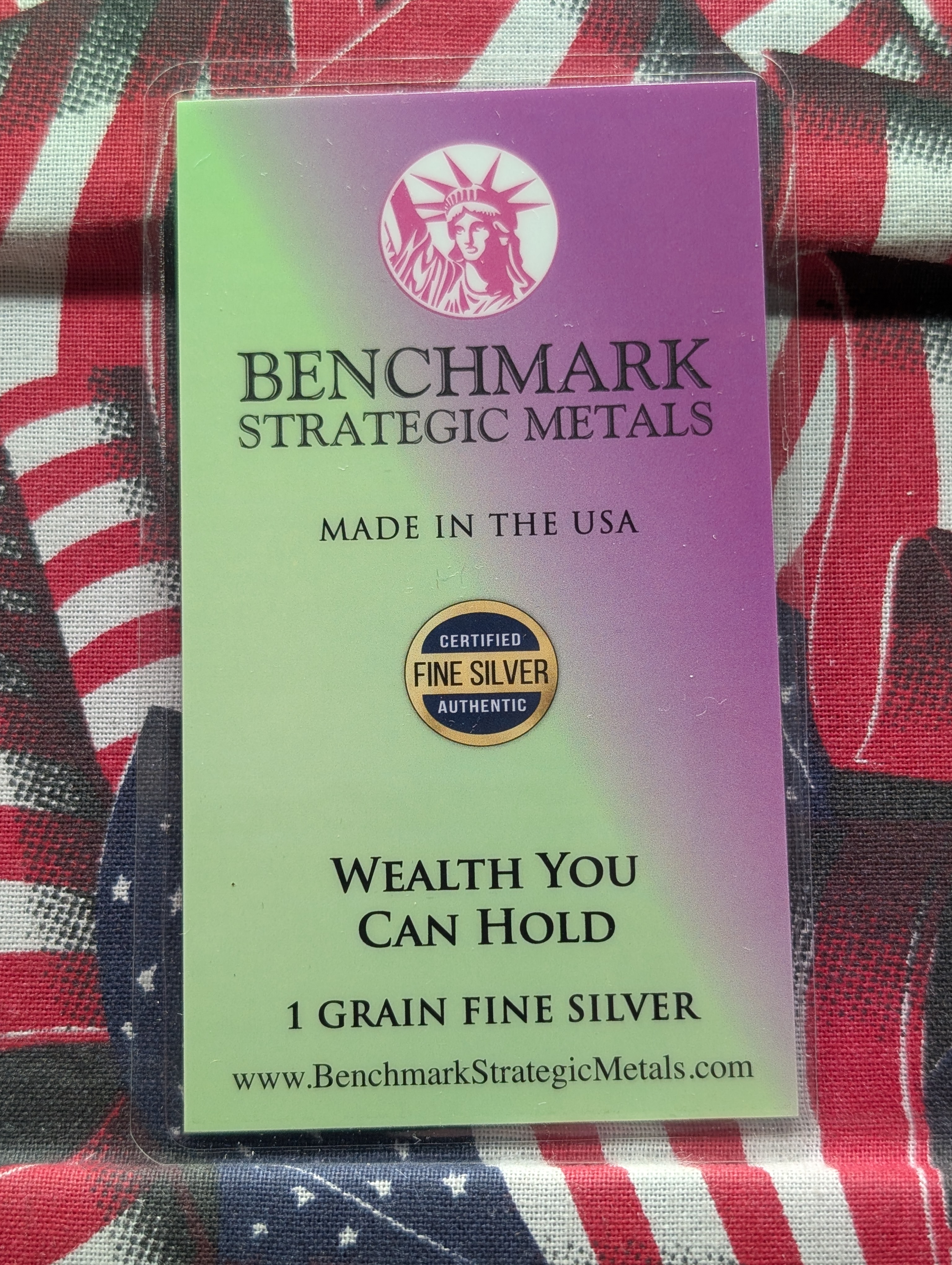 (2) .999 Silver 1 Grain, Wealth You Can Hold, Sealed in New Unopened Package