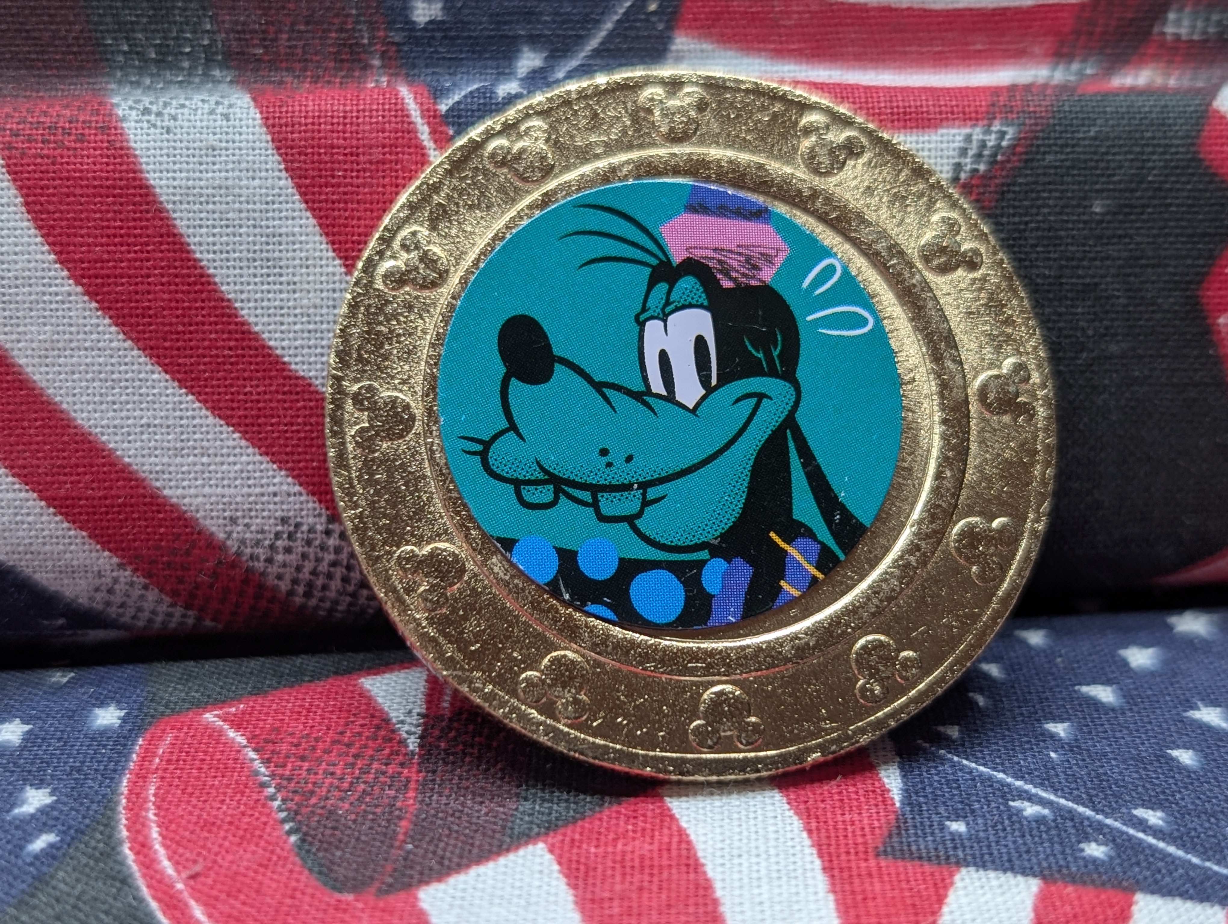 Mickey and Friends PLUTO Gold-Tone Frankford Candy Token, Great Gift for the Disney Collector!