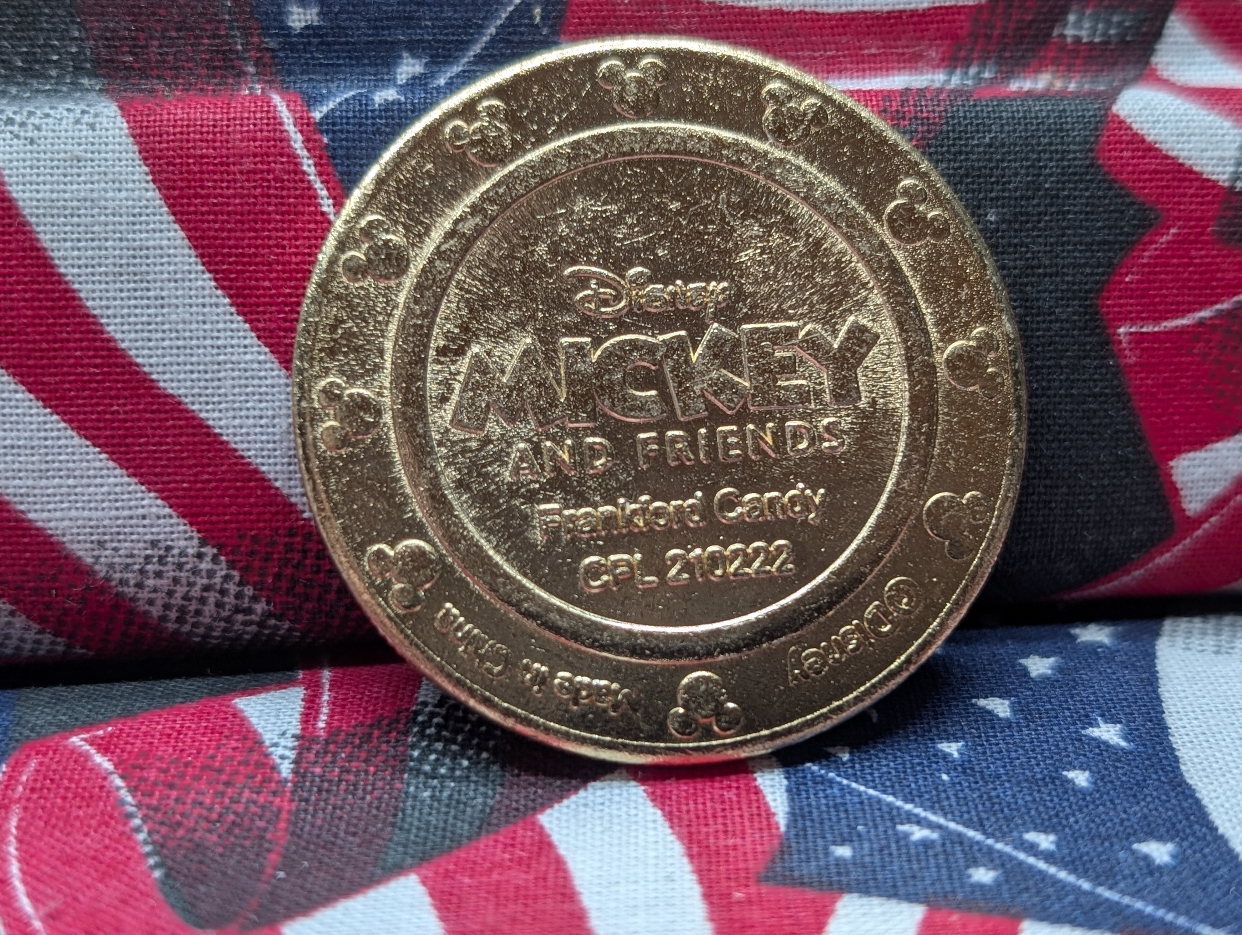 Mickey and Friends PLUTO Gold-Tone Frankford Candy Token, Great Gift for the Disney Collector!