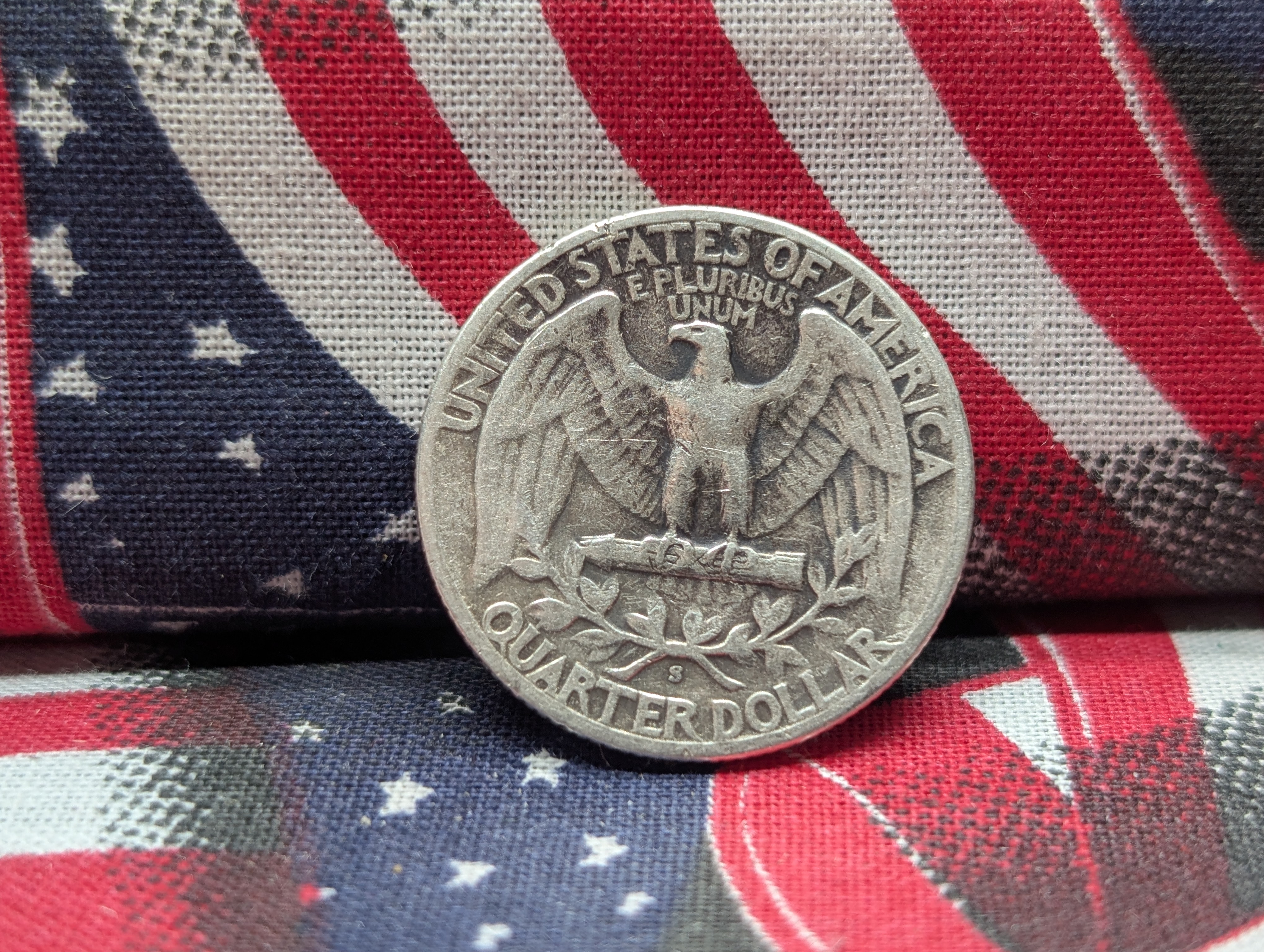 1945-S 90% Silver Washington Quarter - WWII Era - 81 Years old