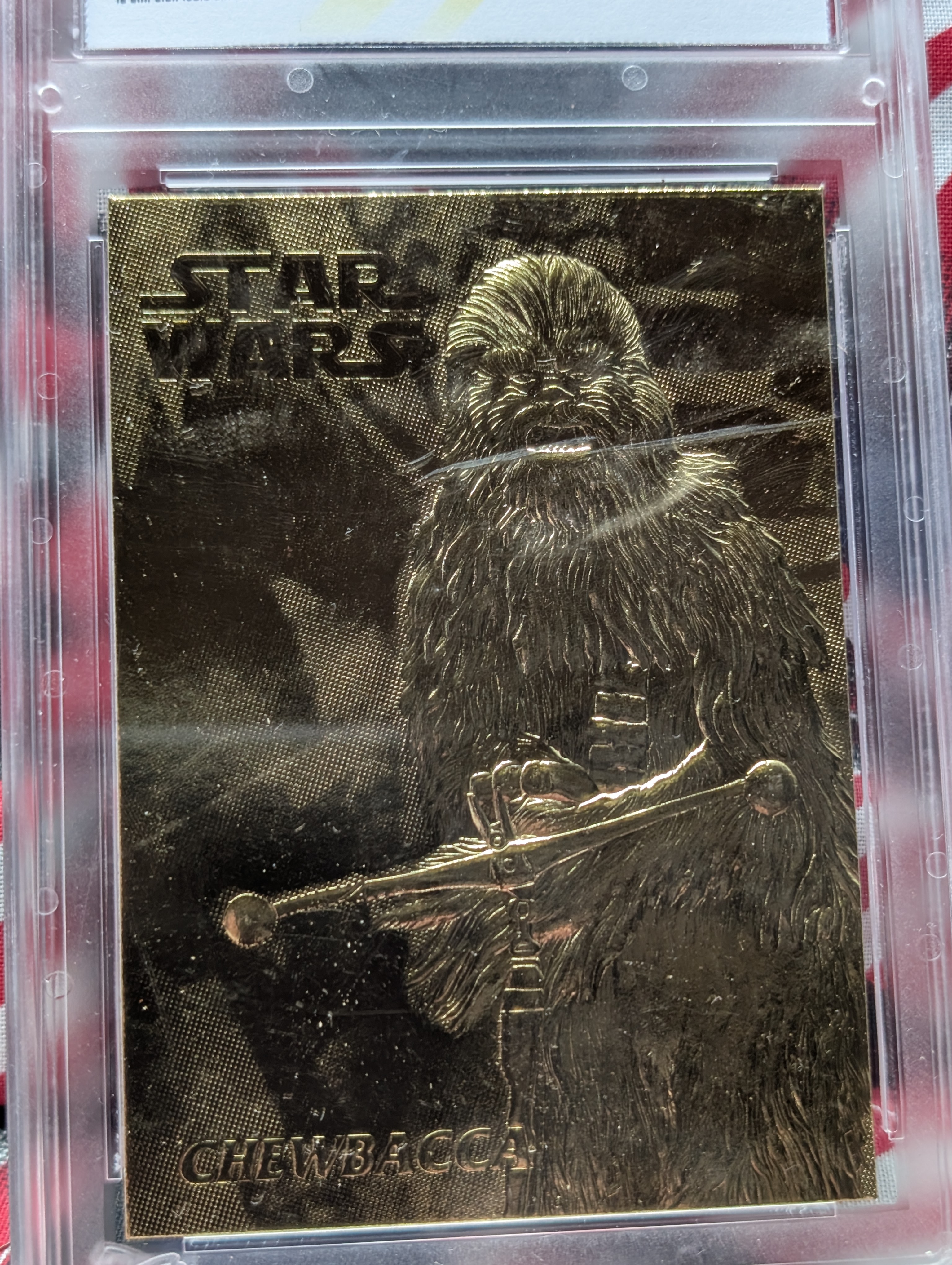 Star Wars, CHEWBACCA, 23KT Gold, Sealed, Gem 10 Mint, Limited of 10,000, Darth Vader Edition!