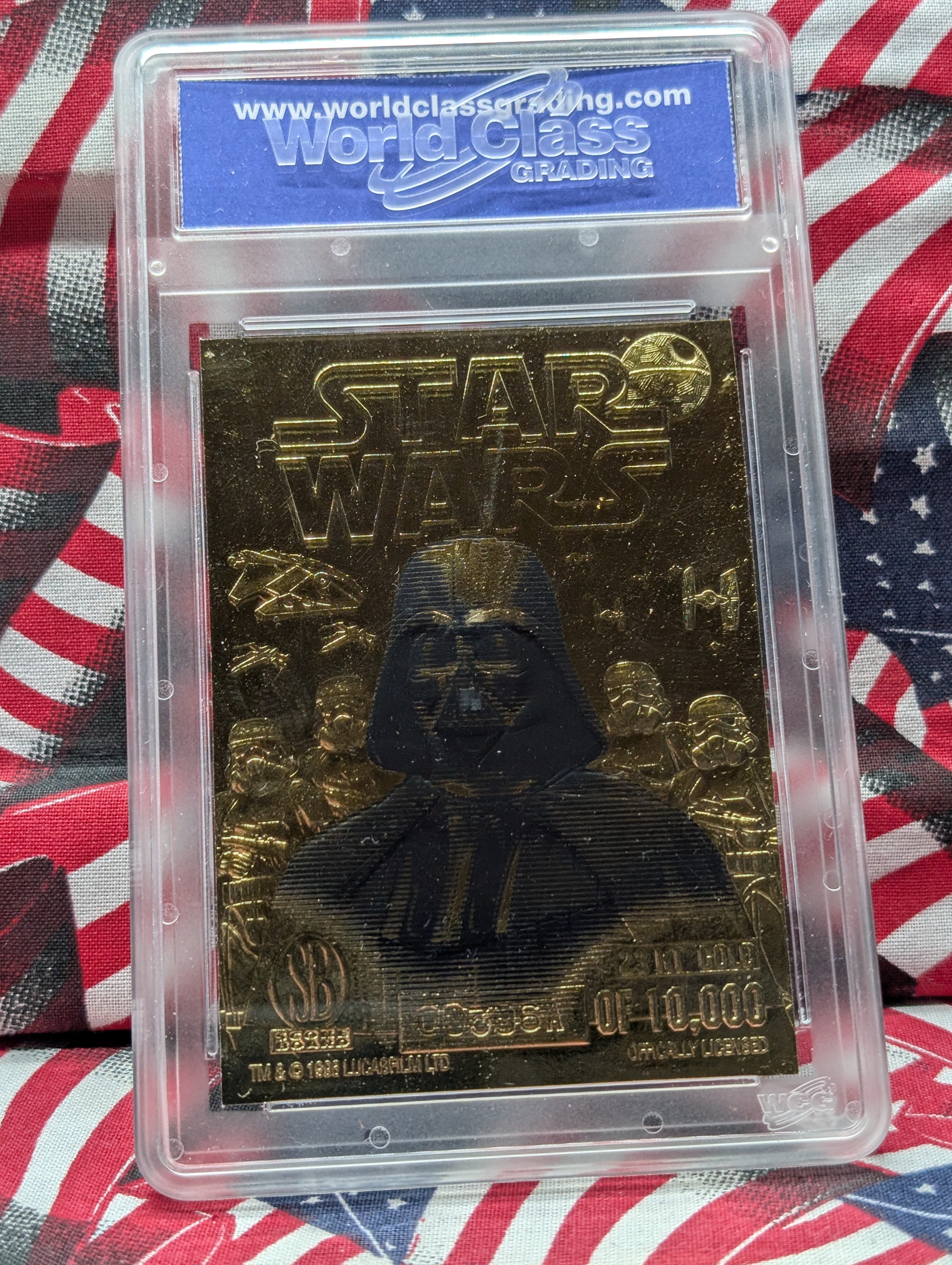 Star Wars, CHEWBACCA, 23KT Gold, Sealed, Gem 10 Mint, Limited of 10,000, Darth Vader Edition!