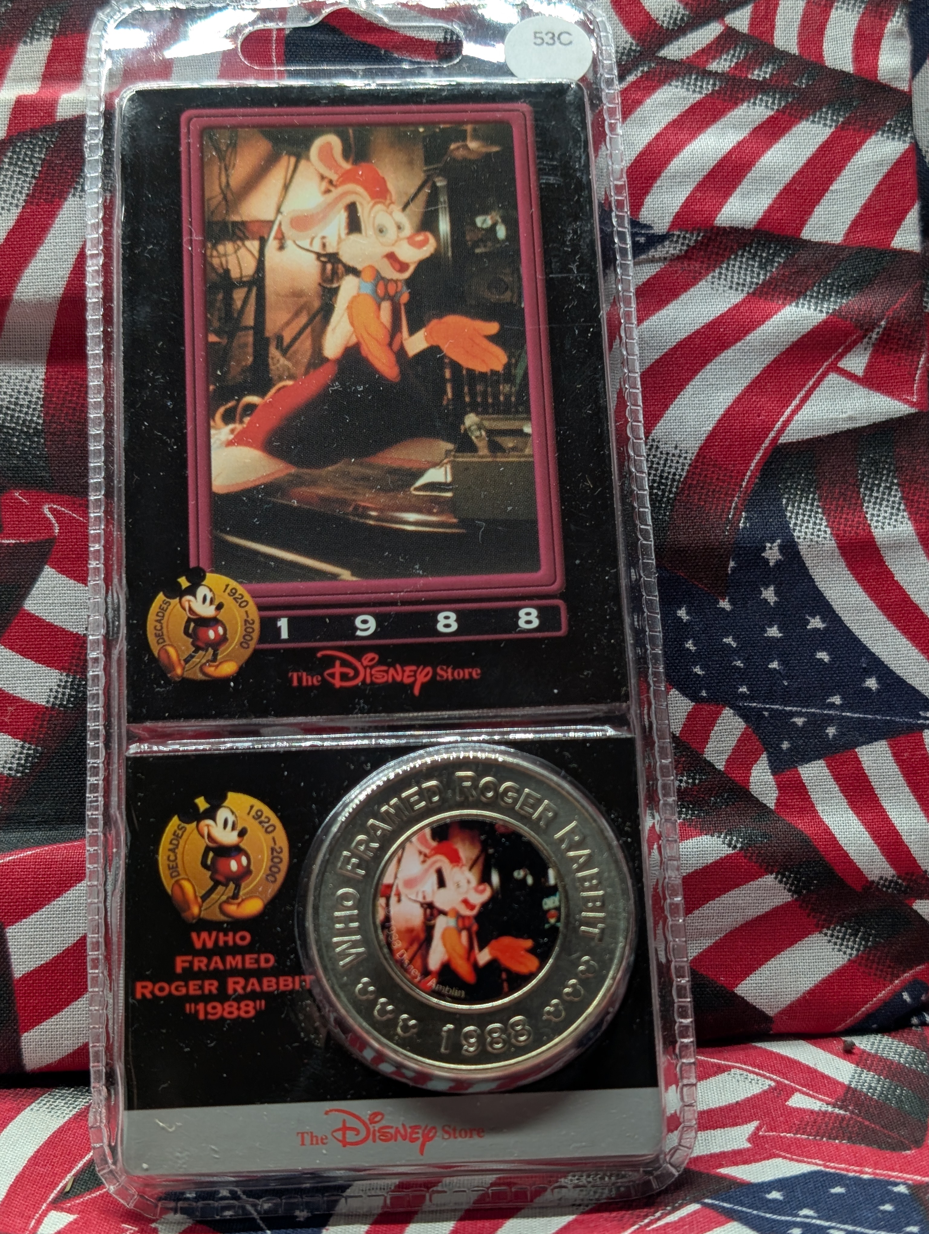 Disney's, WHO FRAMED ROGER RABBIT, 1988-Harder to Find, Brand new in Plastic Case, The Disney Decades Coins The Eighties. Great Gift for the