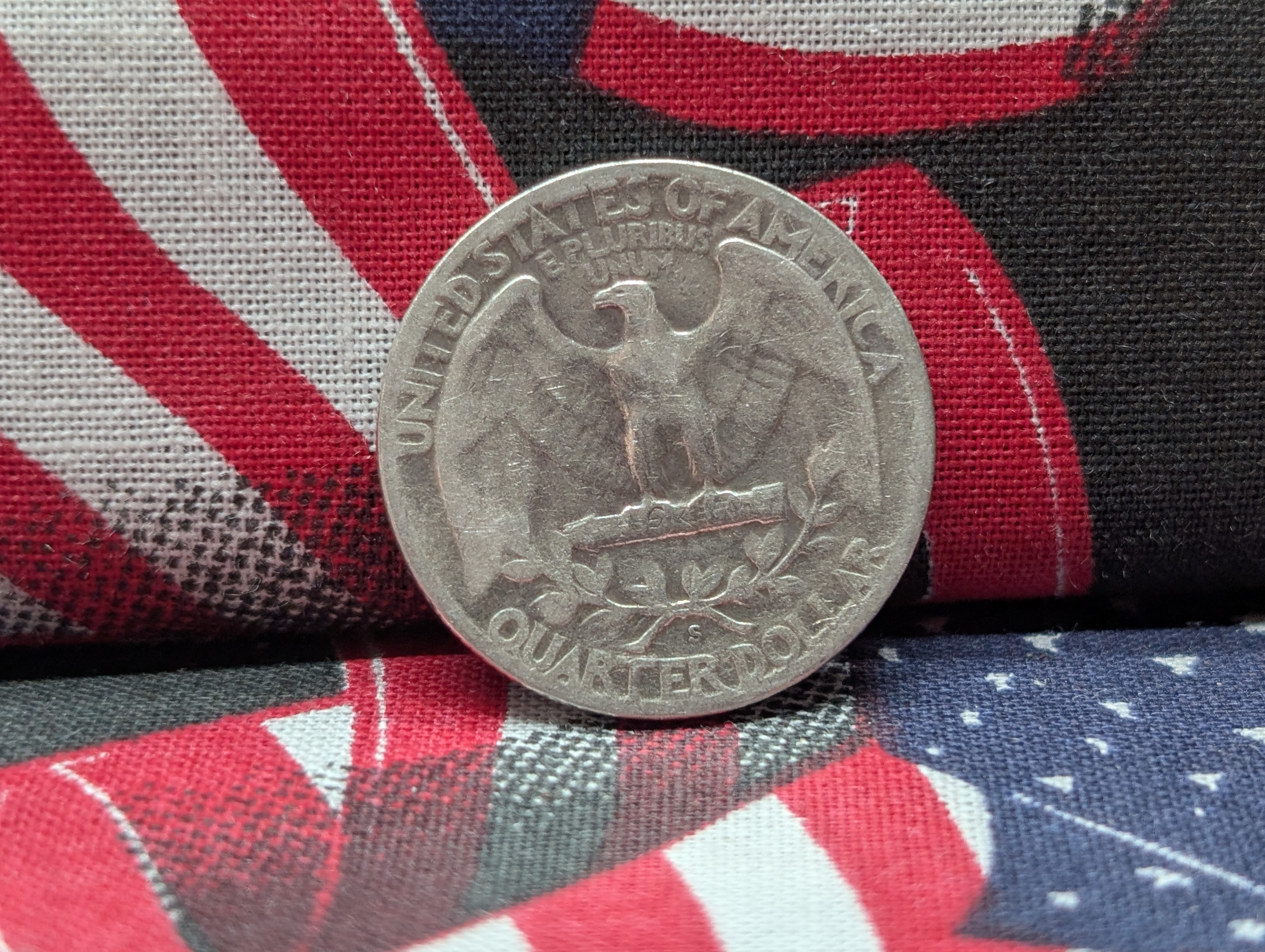 1945-S 90% Silver Washington Quarter - WWII Era - 81 Years old