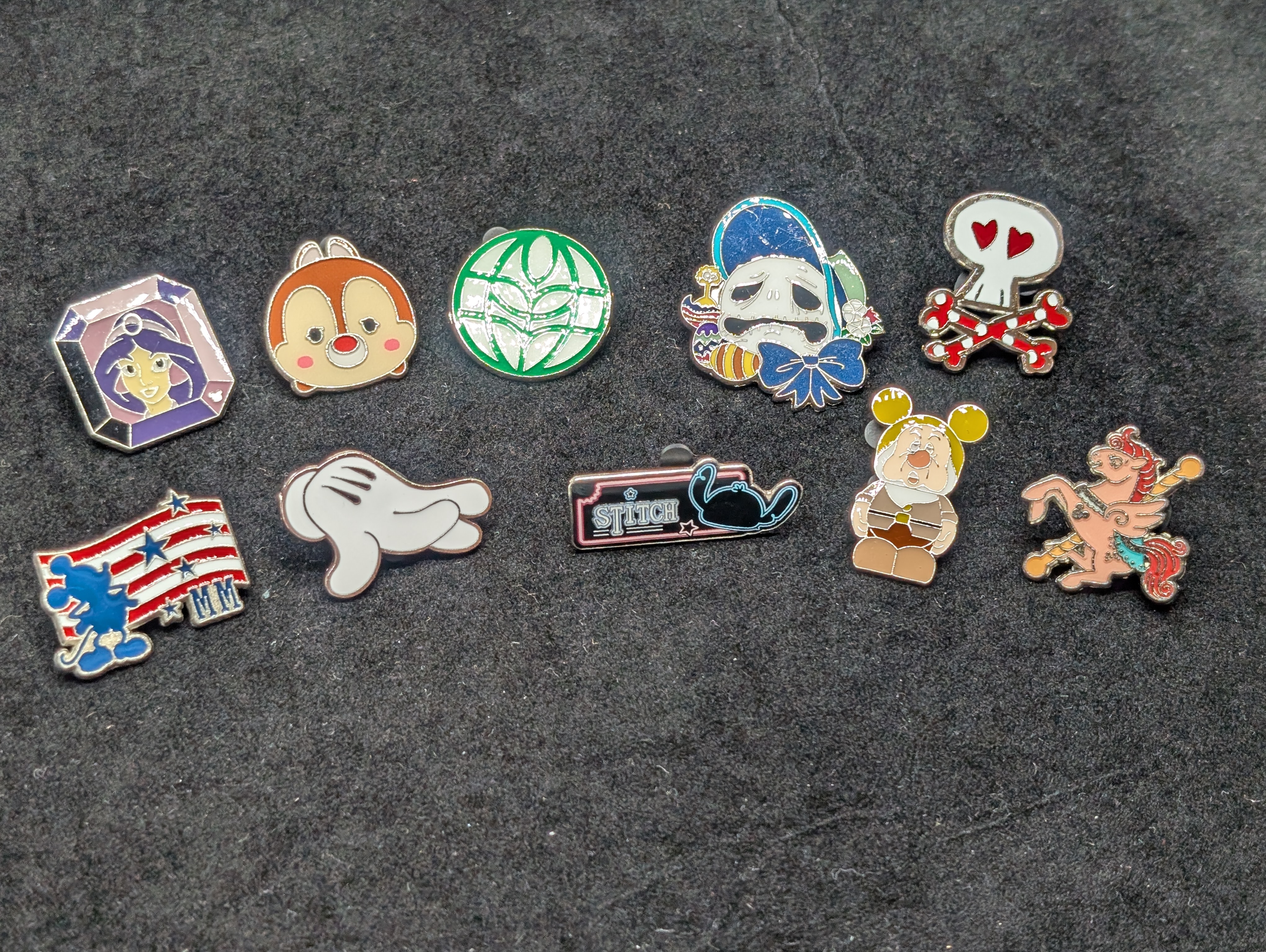 (10) Assorted Disney Pins, $12-20 Dollars Each at Disneyland