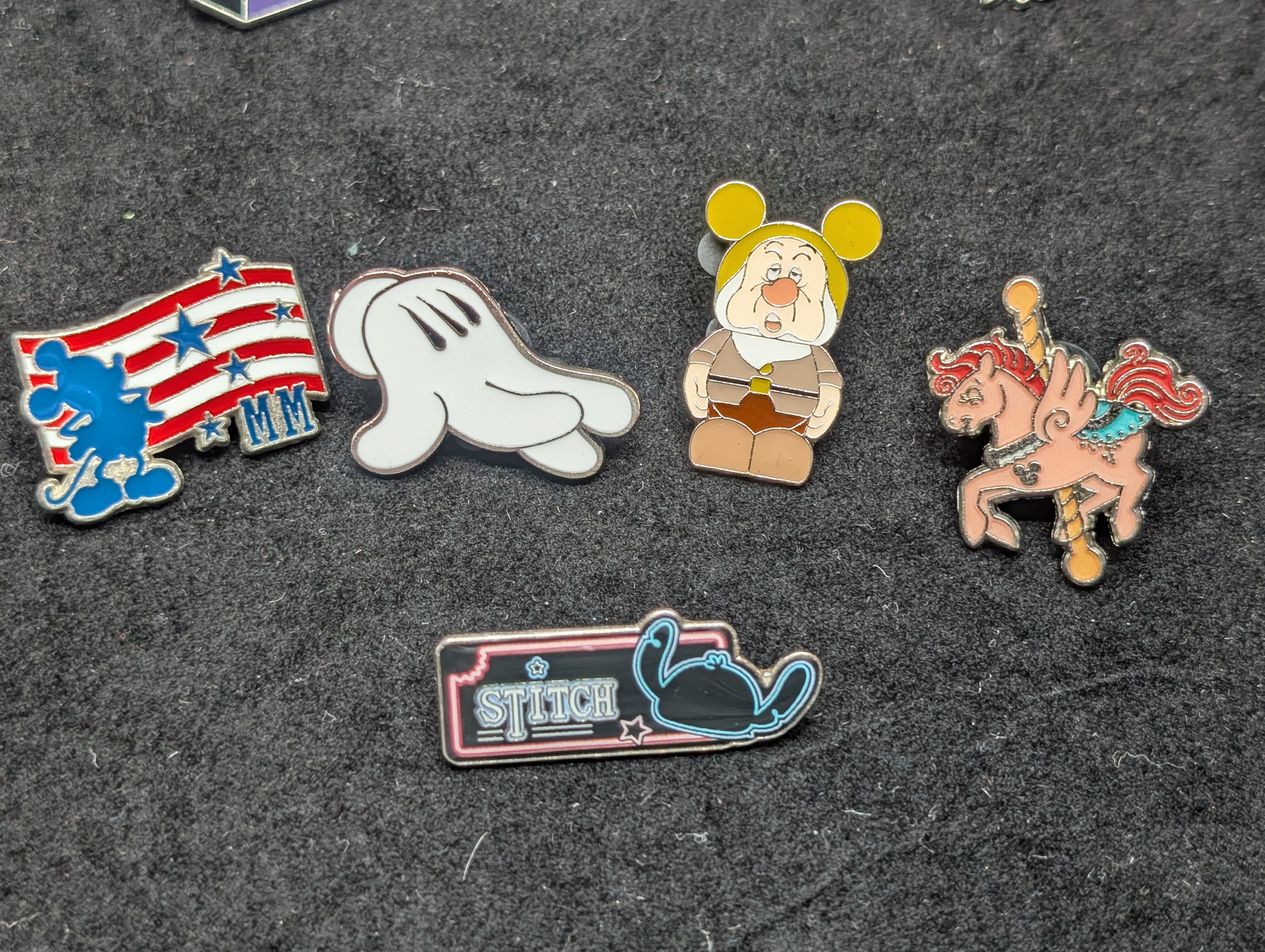 (10) Assorted Disney Pins, $12-20 Dollars Each at Disneyland