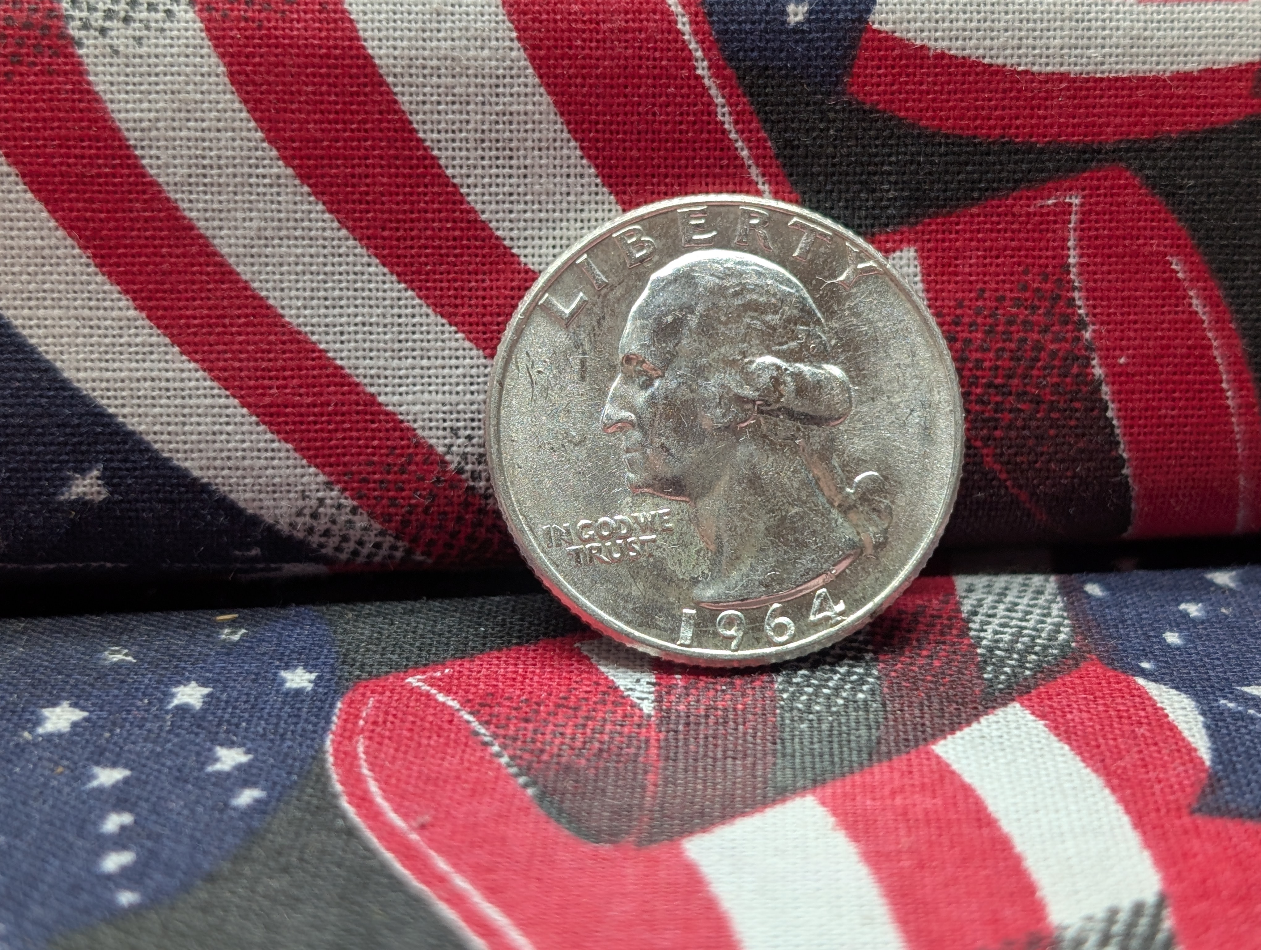 1964-D 90% Silver Washington Quarter - (BU - Last Year for the Silver Quarters) - 62 Years old
