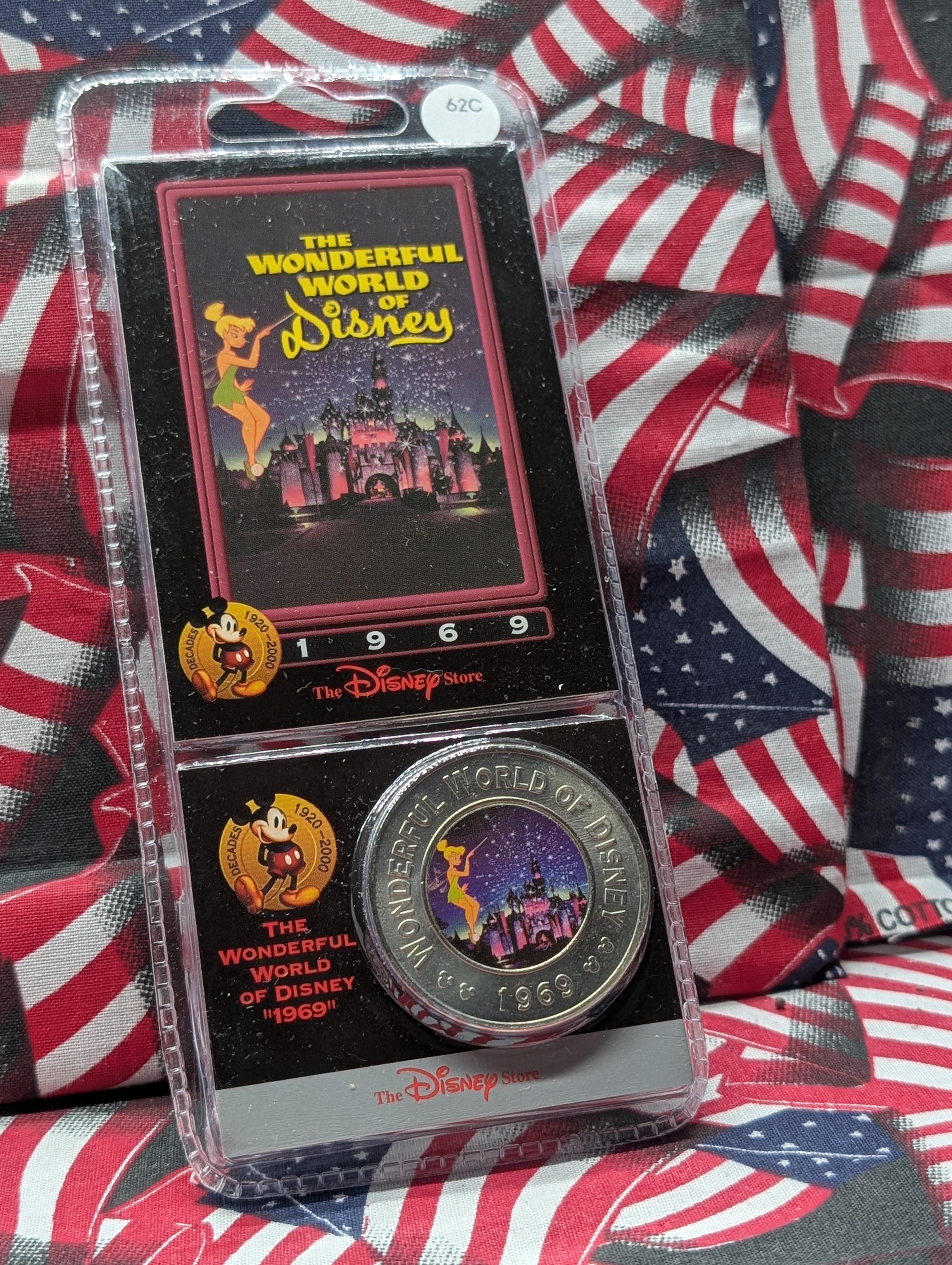 Disney's, THE WONDERFUL WORLD OF DISNEY, 1969-Harder to Find, Brand new in Plastic Case, The Disney Decades Coins The Sixties. Great Gift fo