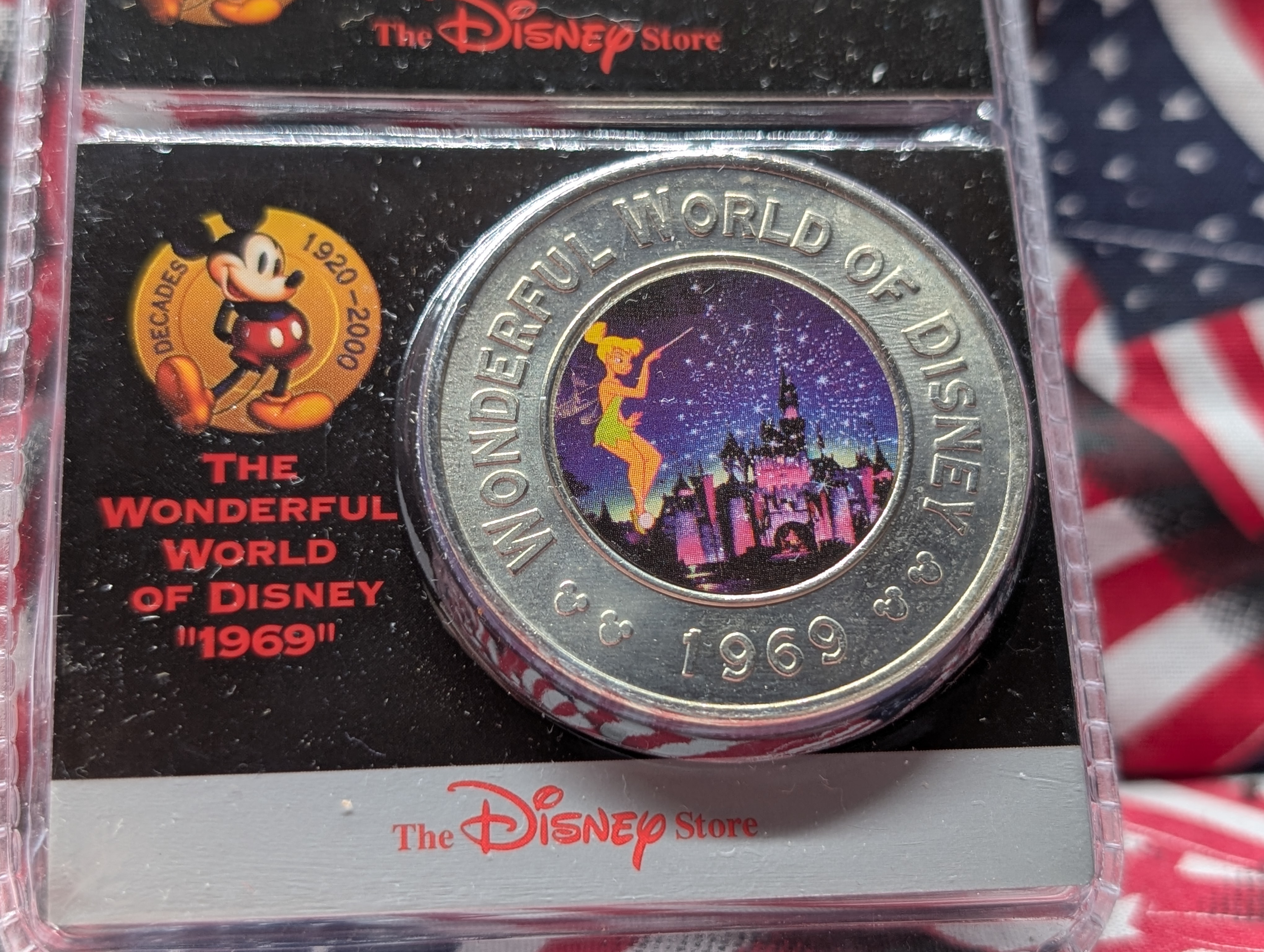 Disney's, THE WONDERFUL WORLD OF DISNEY, 1969-Harder to Find, Brand new in Plastic Case, The Disney Decades Coins The Sixties. Great Gift fo