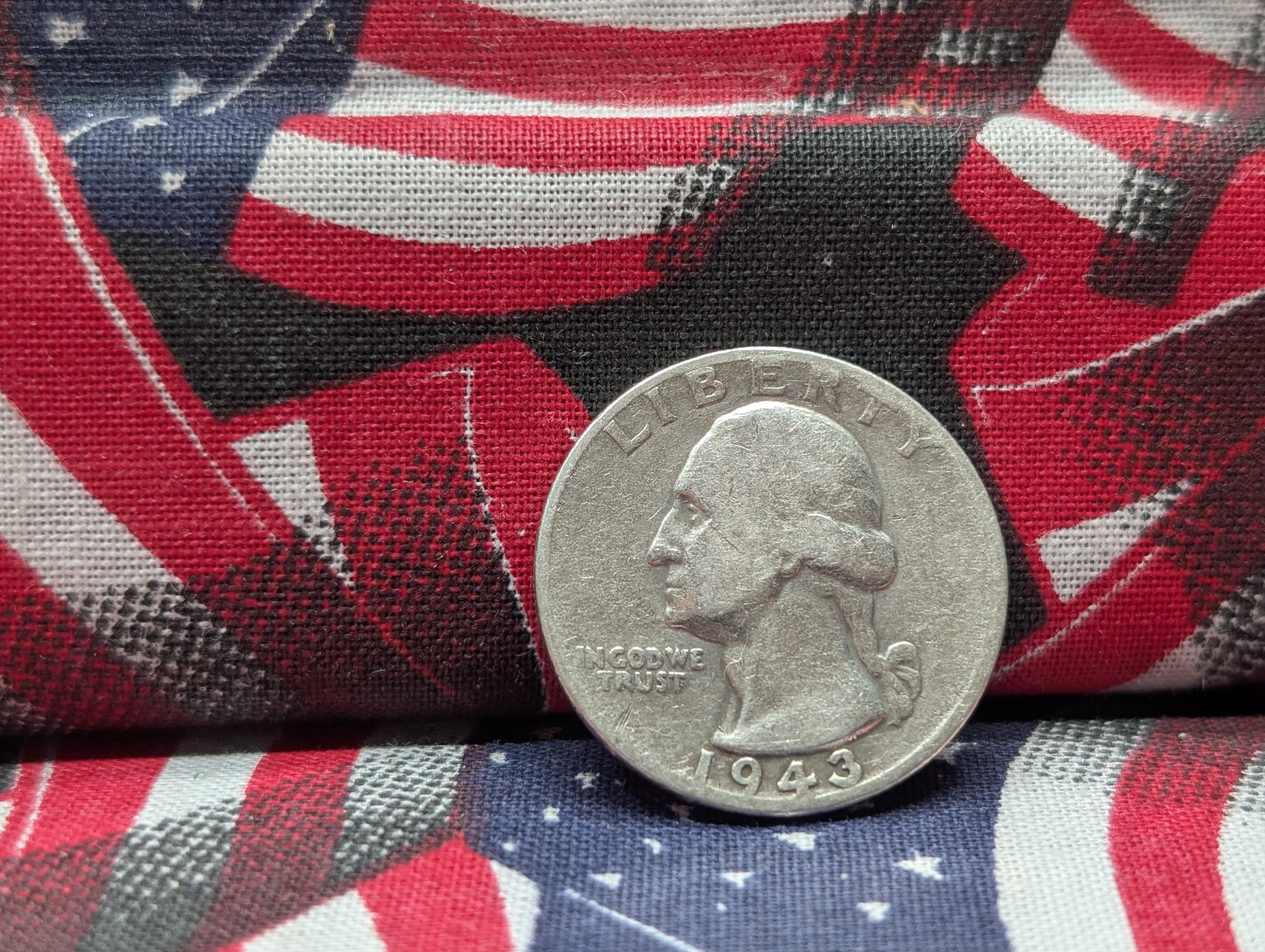1943-P 90% Silver Washington Quarter - WWII Era - 83 Years old