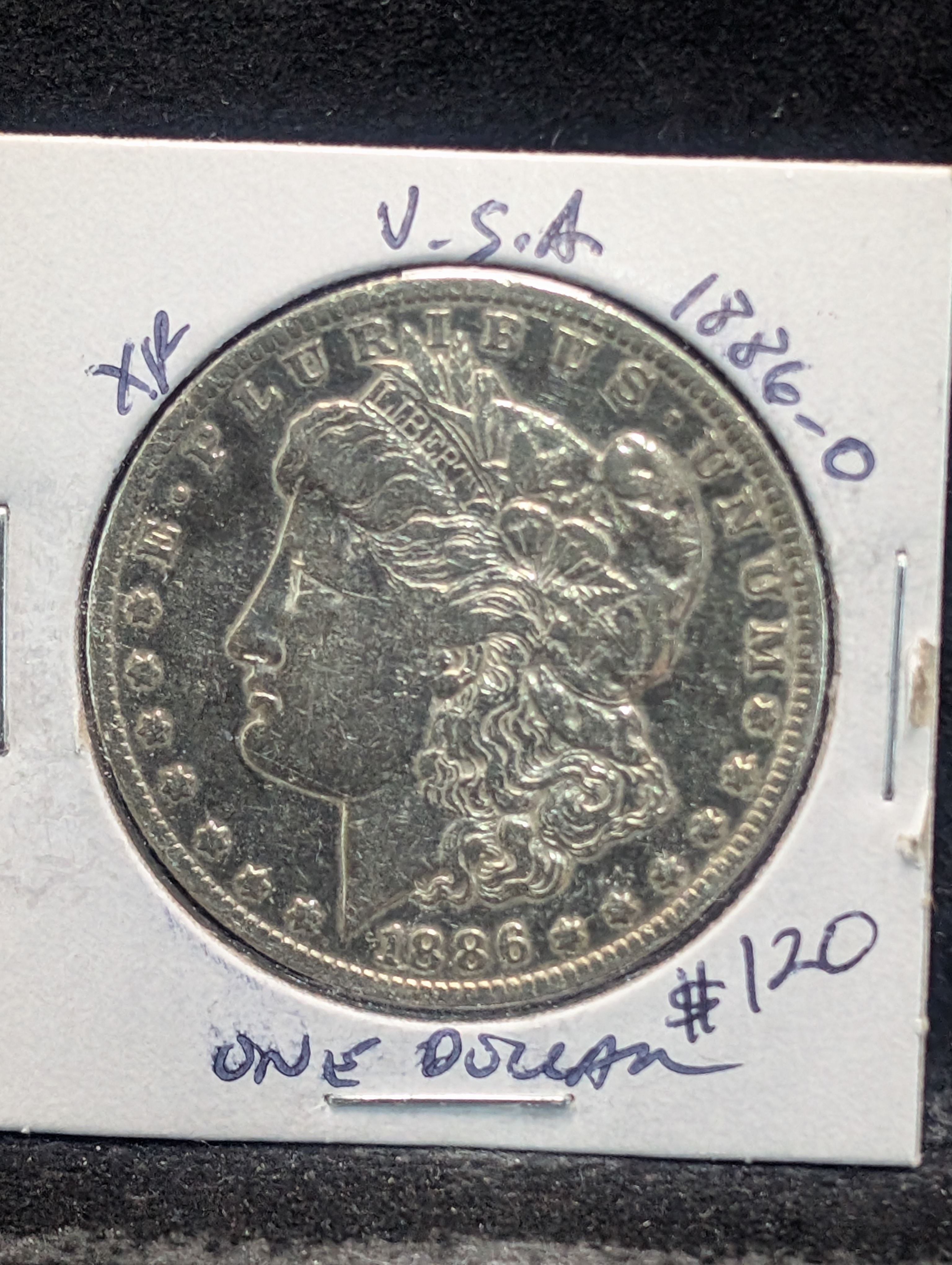 1886-O Morgan 90% Silver Dollar - 26.73g.