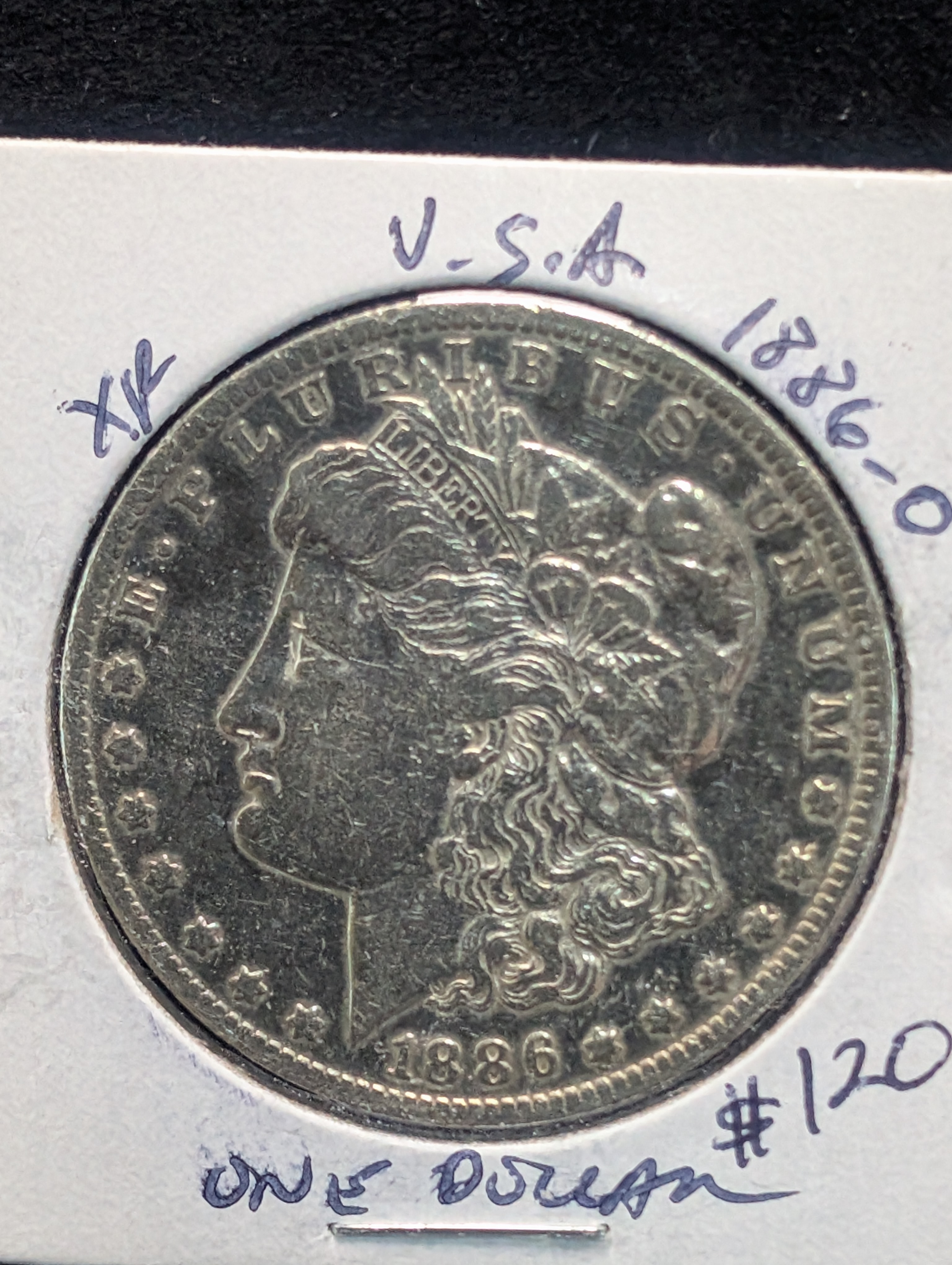 1886-O Morgan 90% Silver Dollar - 26.73g.
