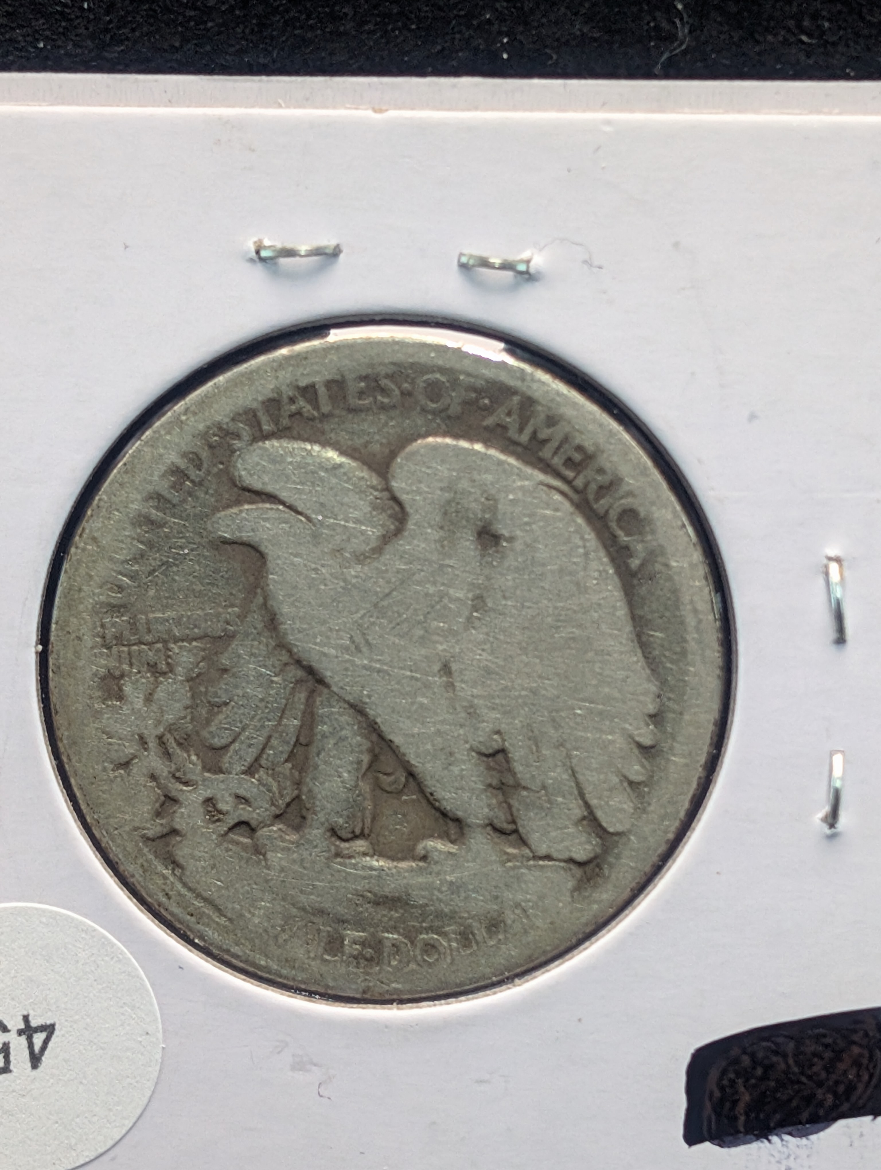 1917-D 90% Silver Walking Liberty Half Dollar - Obverse Mint Mark!