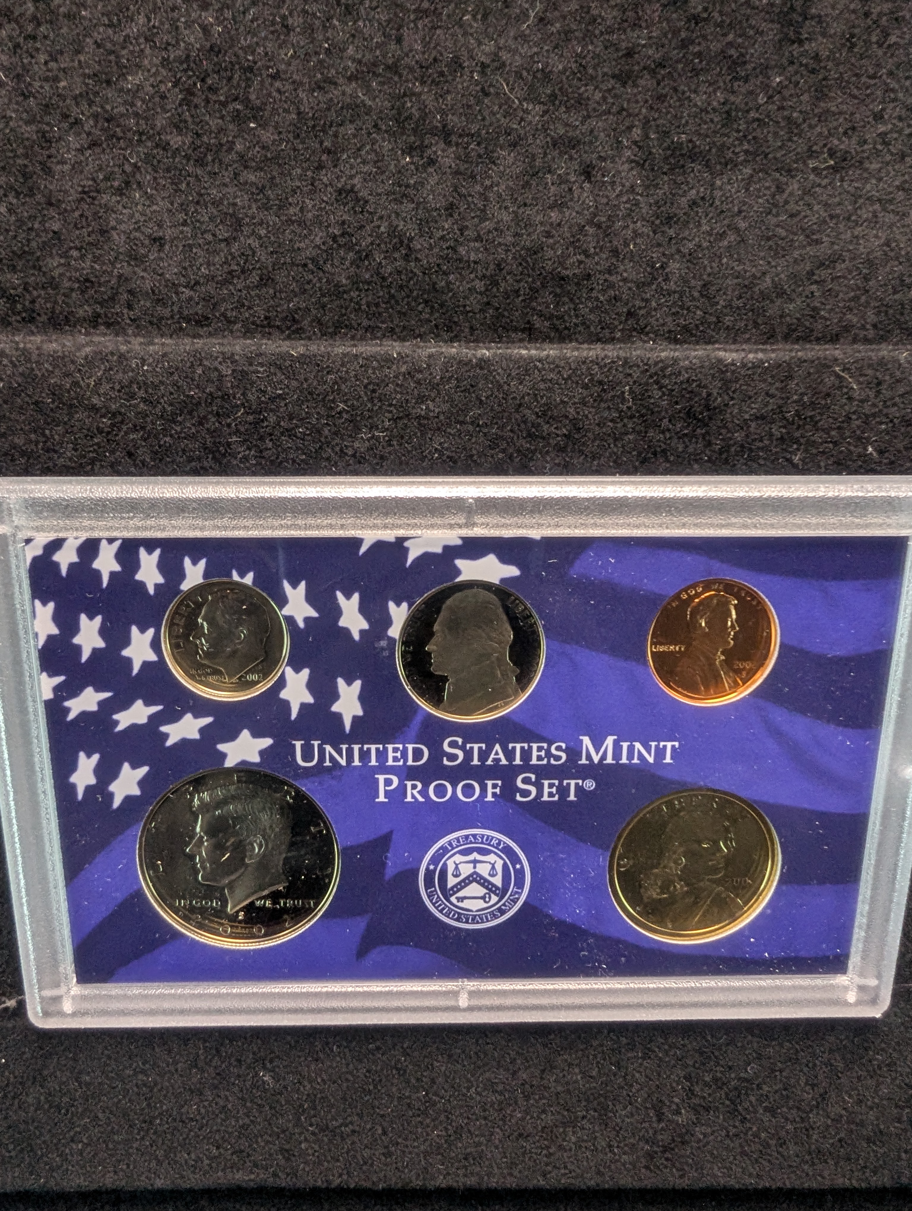 2002-S United States Mint Proof Set W/ State Quarters - (10 Coins)