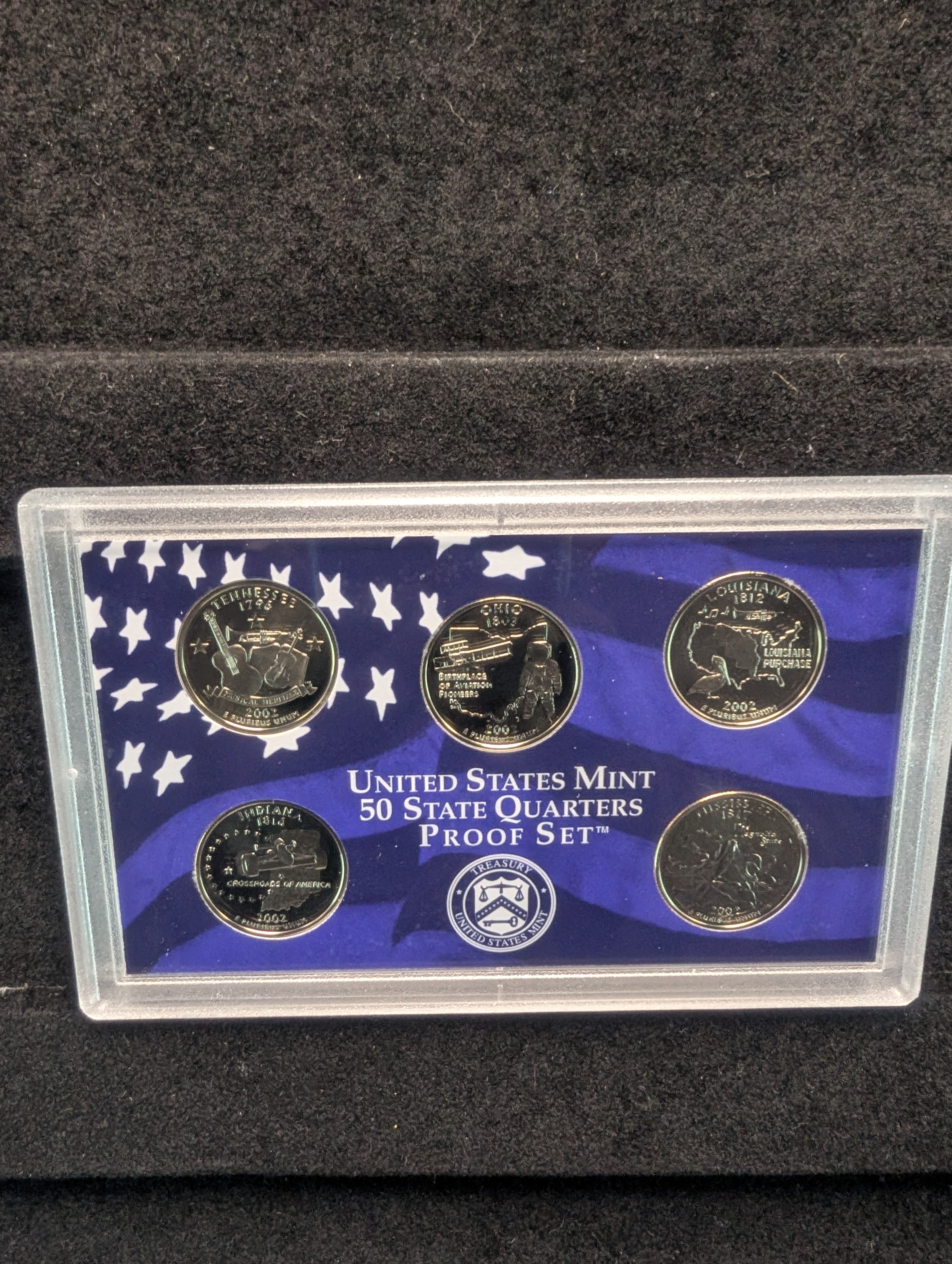 2002-S United States Mint Proof Set W/ State Quarters - (10 Coins)