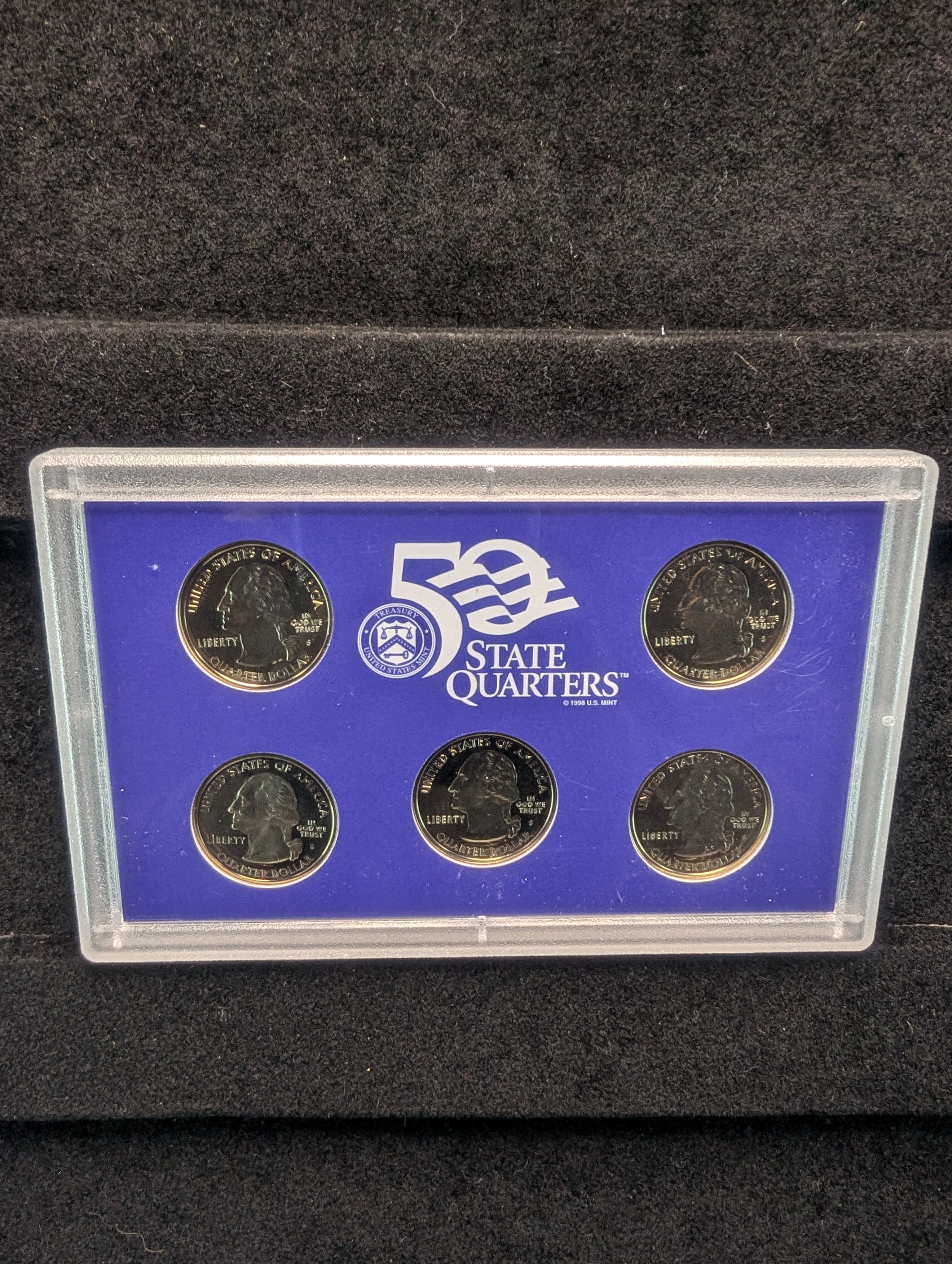 2002-S United States Mint Proof Set W/ State Quarters - (10 Coins)
