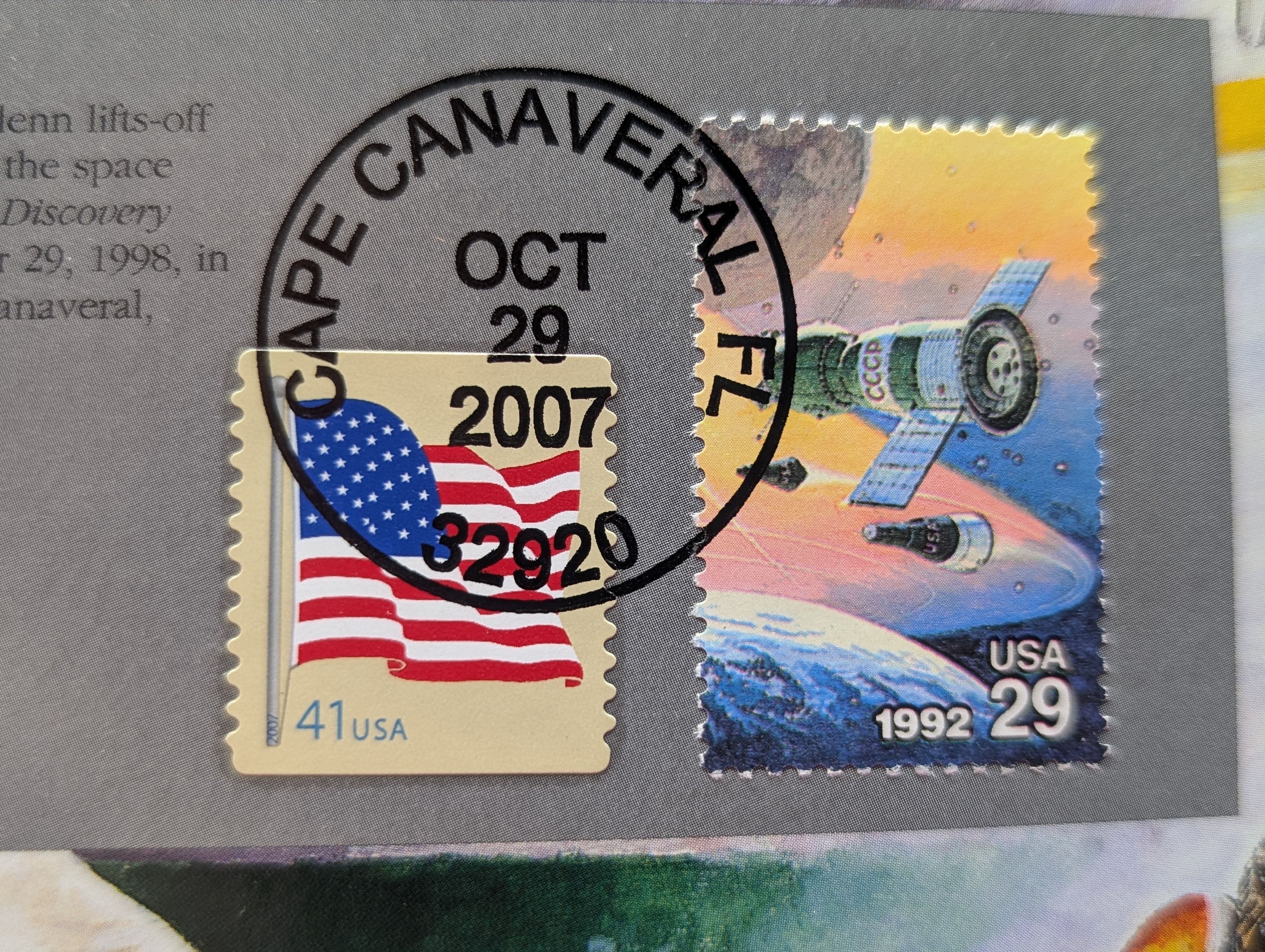 1998 P & D Uncirculated U.S. Postal Commemorative Society Coin & Stamp Panel