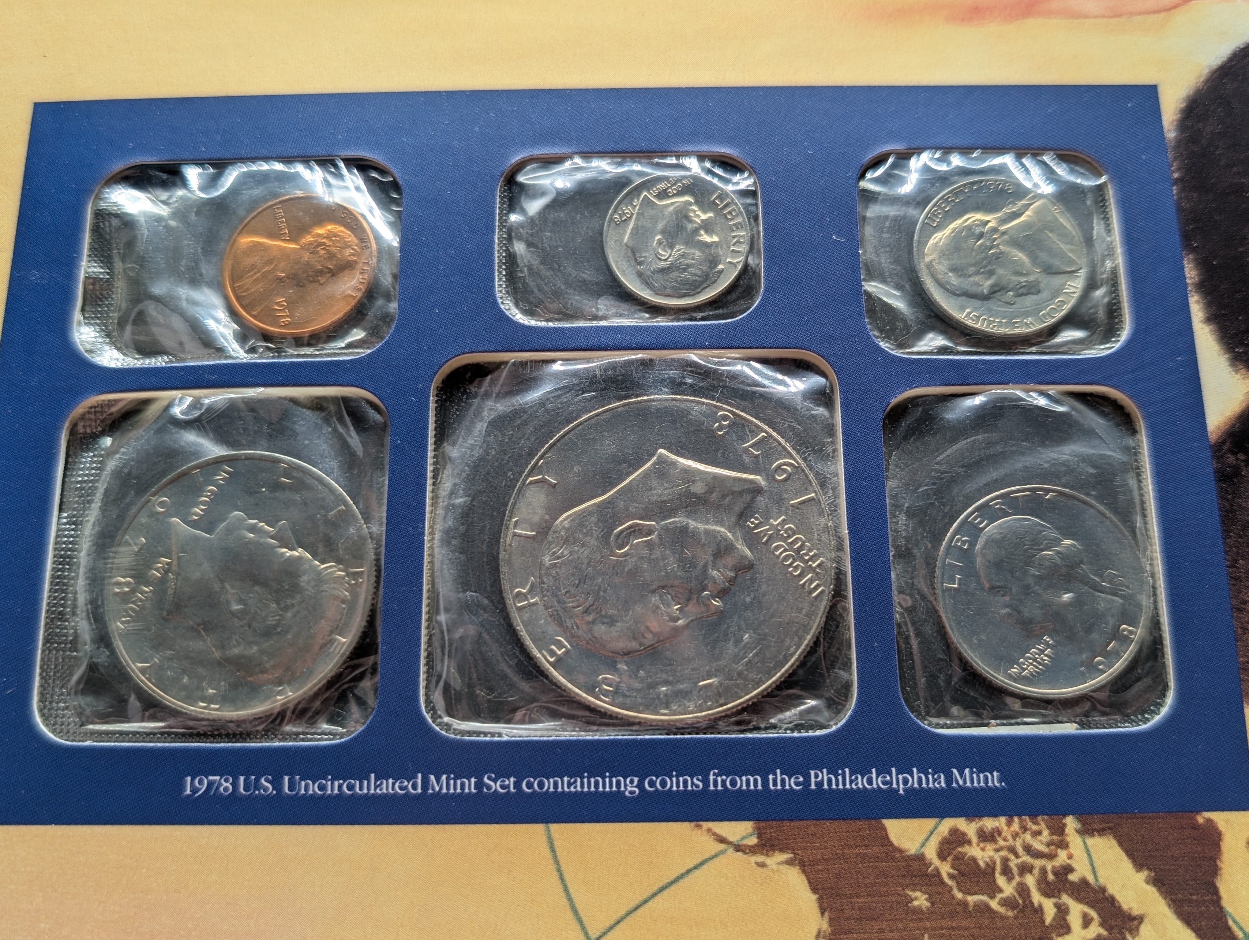 1978 P & D Uncirculated U.S. Postal Commemorative Society Coin & Stamp Panel