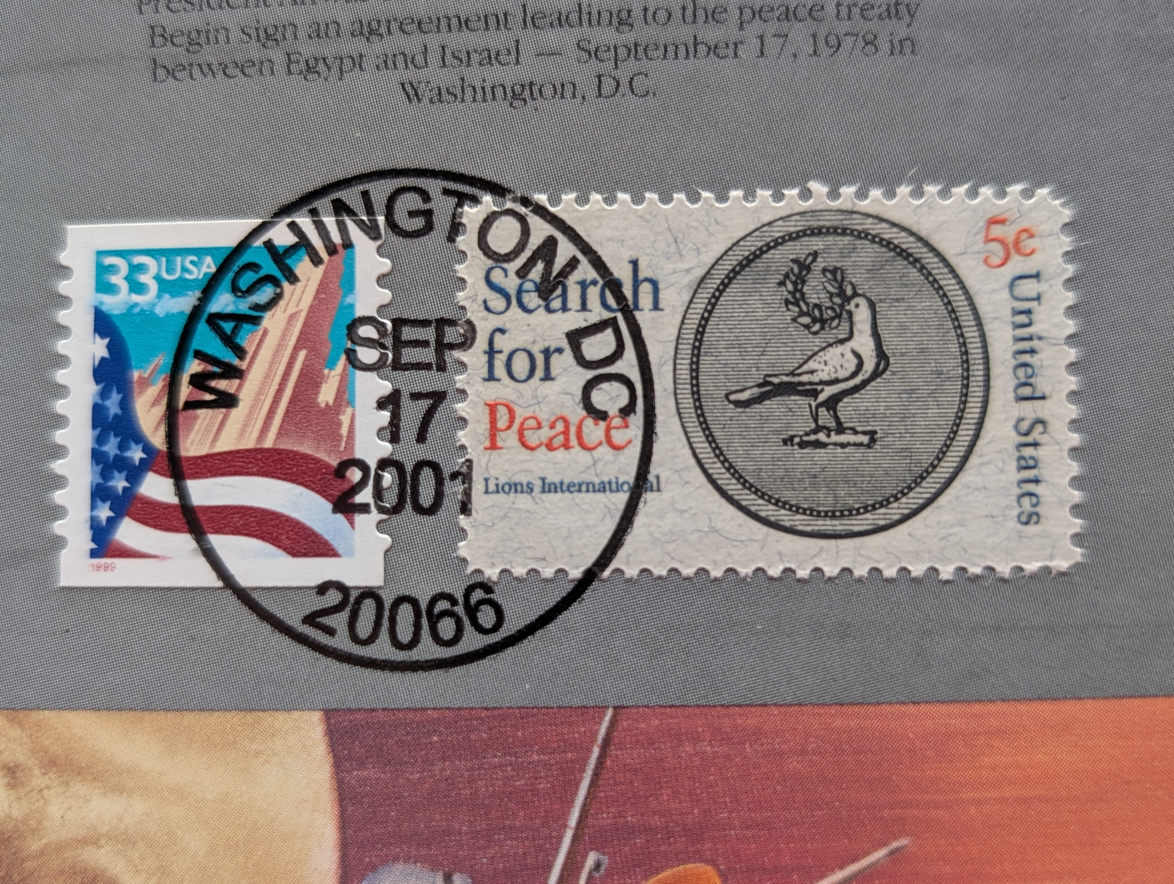 1978 P & D Uncirculated U.S. Postal Commemorative Society Coin & Stamp Panel
