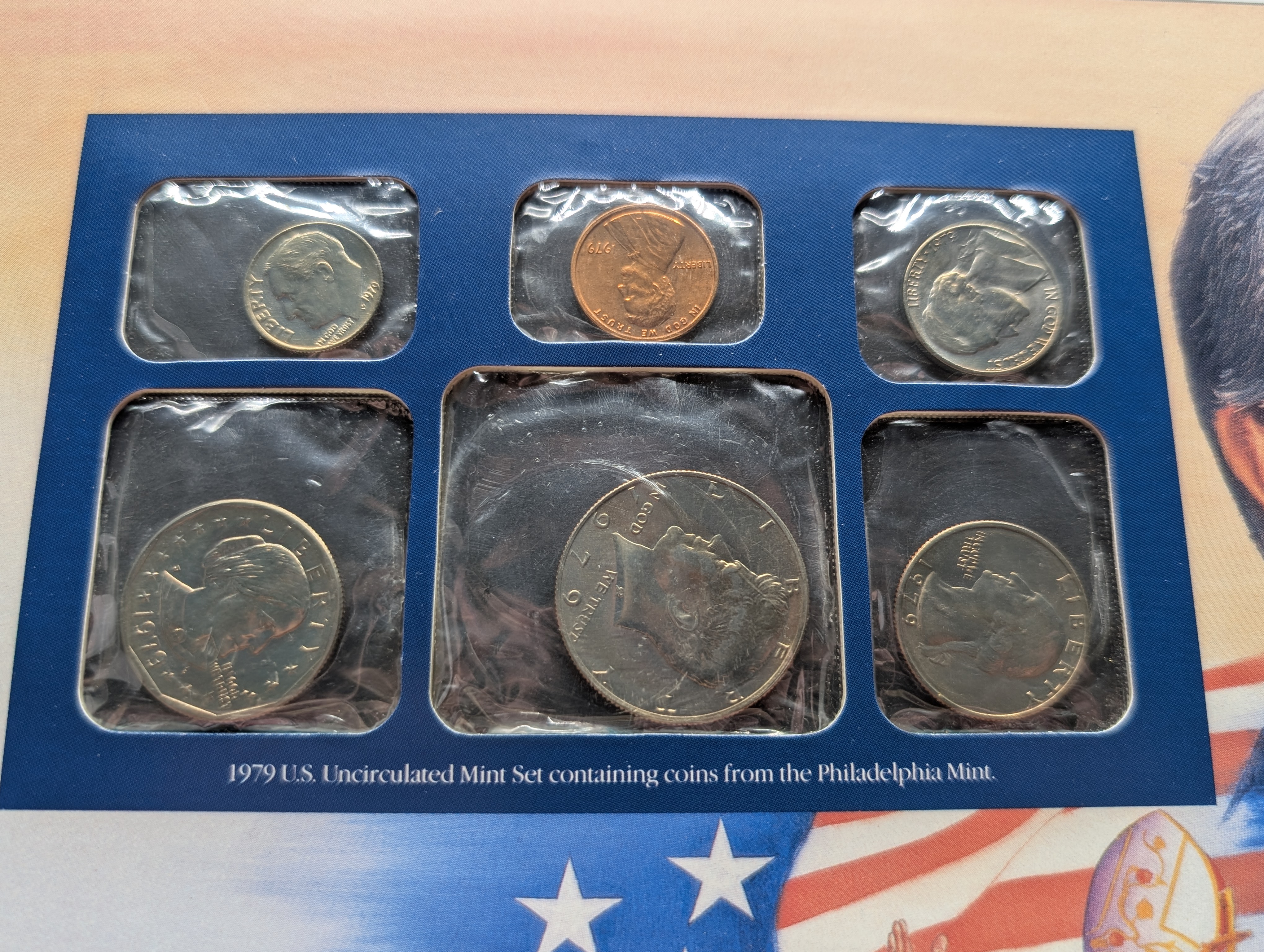 1979 P & D Uncirculated U.S. Postal Commemorative Society Coin & Stamp Panel
